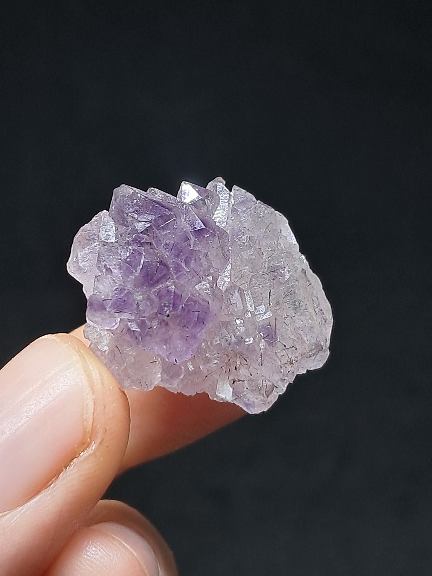 Cúmulo de cetro de amatista Super Seven (Karur) | Cristal en bruto | Piedra natural | Ejemplar mineral n.° KA130