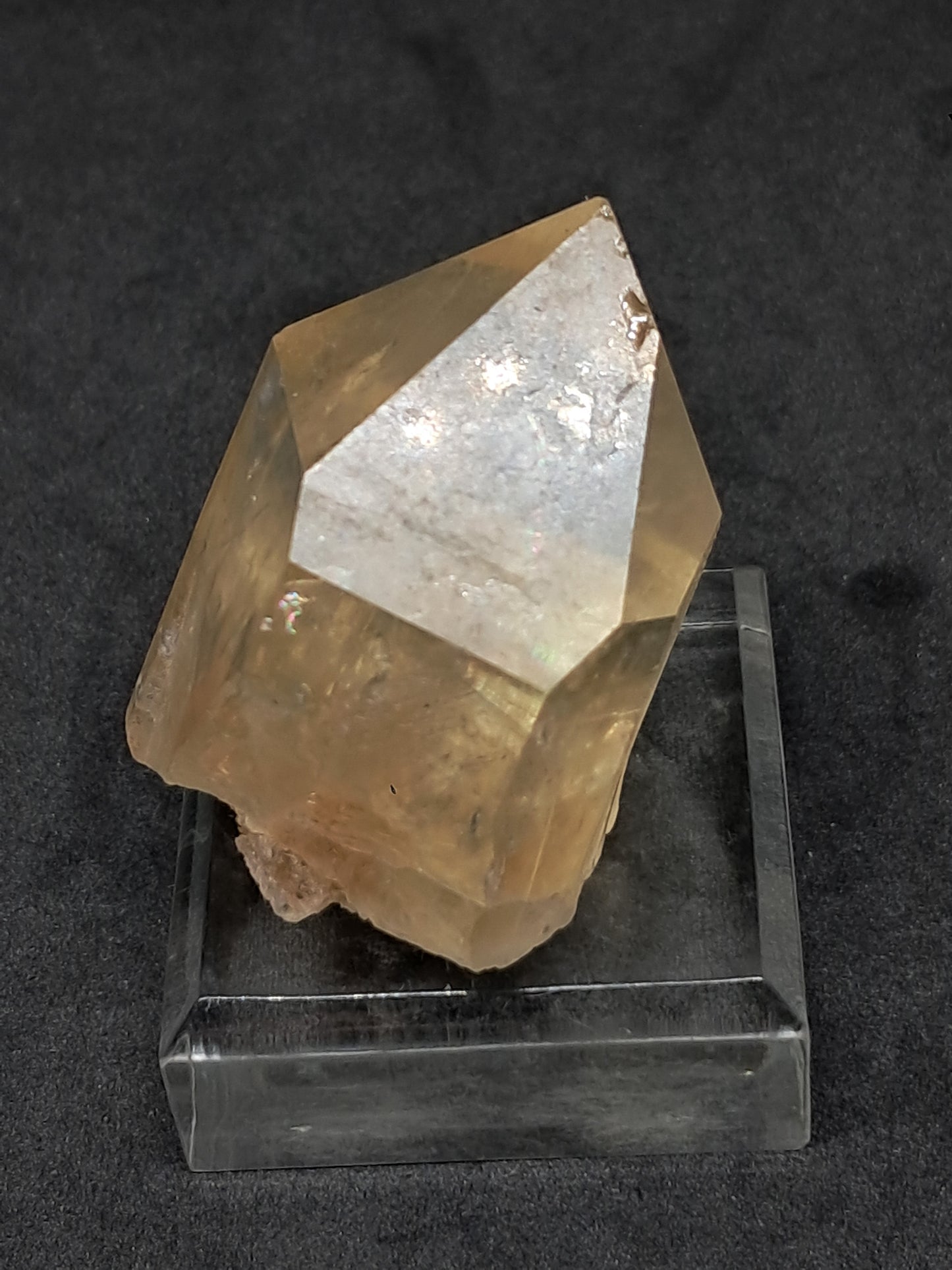 Natural Citrine "Kundalini" (Democratic Republic of Congo) crystal point | mineral specimen #CTN24