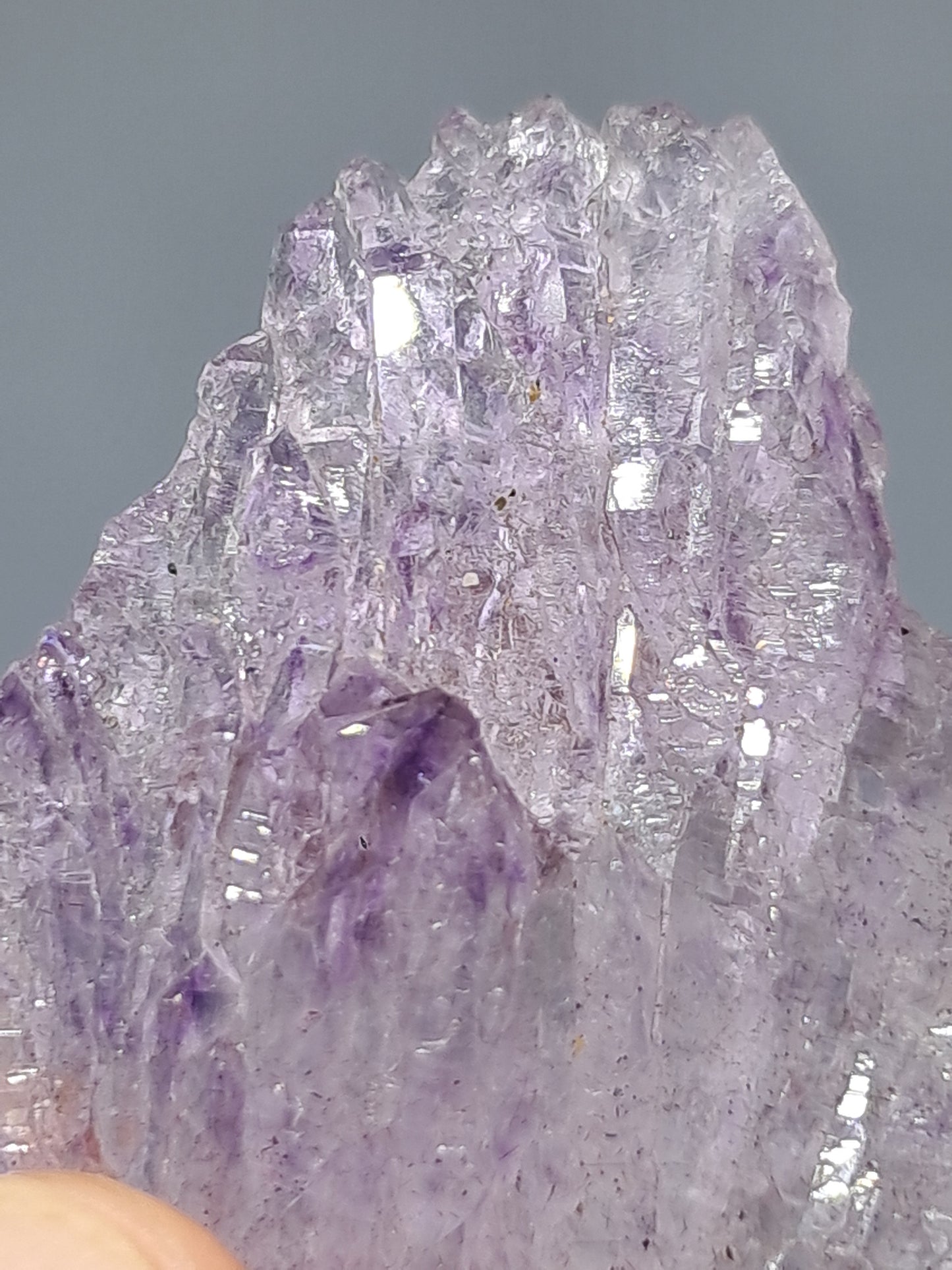 Amethyst Scepter Cluster w/ Goethite (Karur) Crystal Quartz Point | Natural Stone | Mineral Specimen #KA68