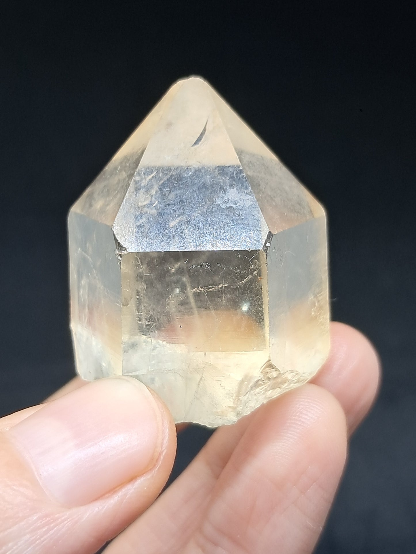 Natural Citrine "Kundalini" (Democratic Republic of Congo) Crystal Point | Mineral Specimen #CTN20