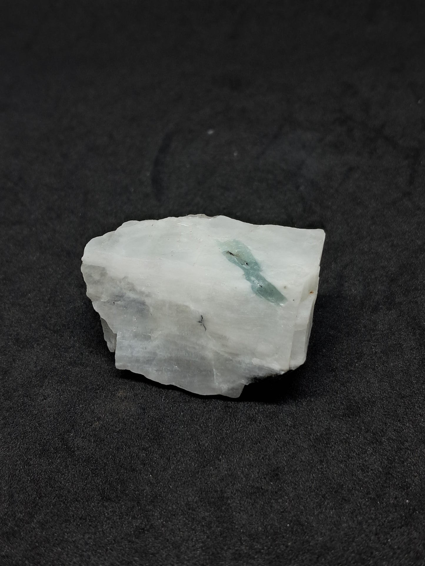 Rainbow Moonstone with Aquamarine inclusion (Non-precious natural stone) #MN5