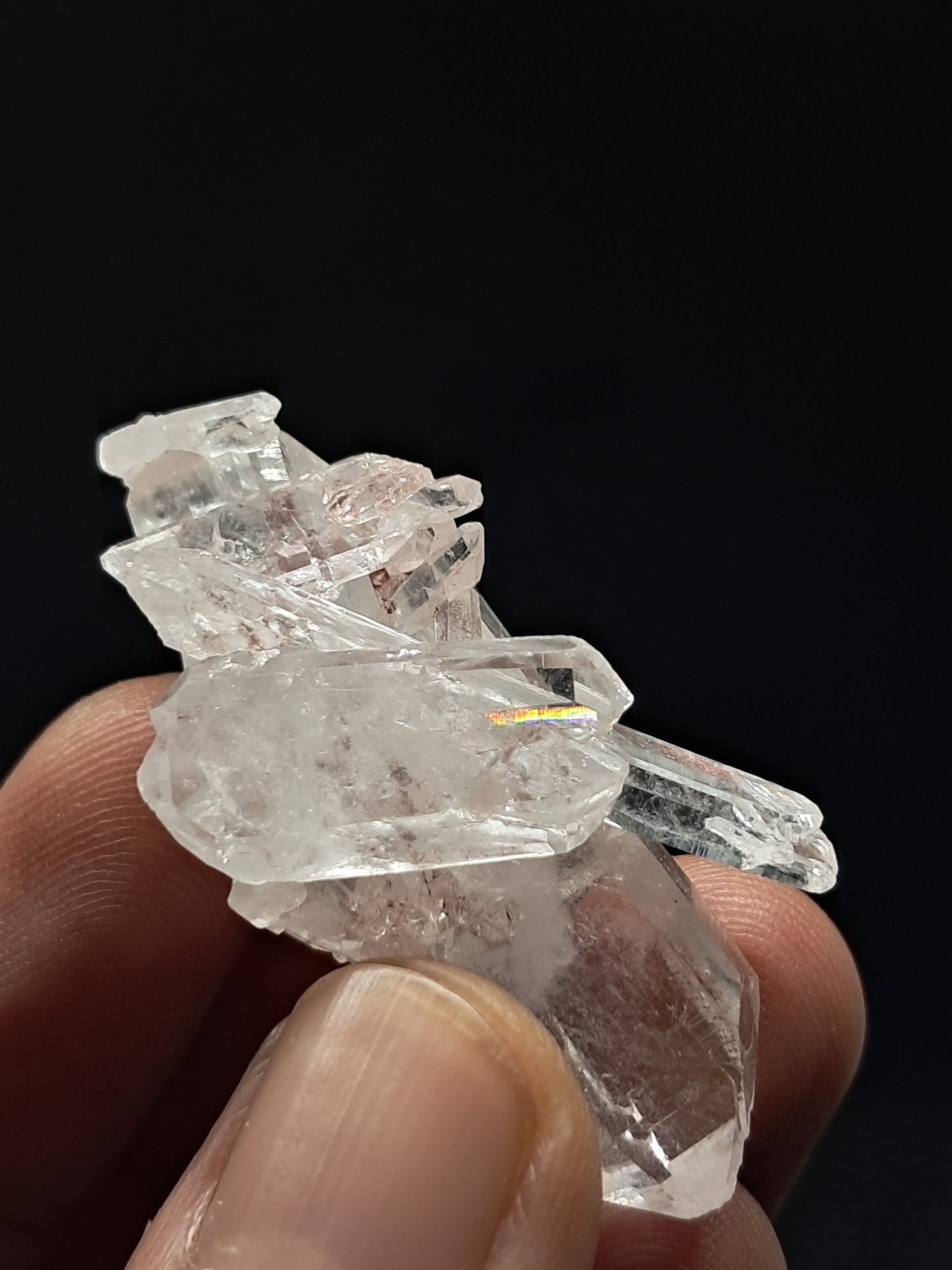 Cúmulo de Cuarzo Faden Claro (Santander, Colombia) Punta Natural | Ejemplar Mineral n.° COQ17