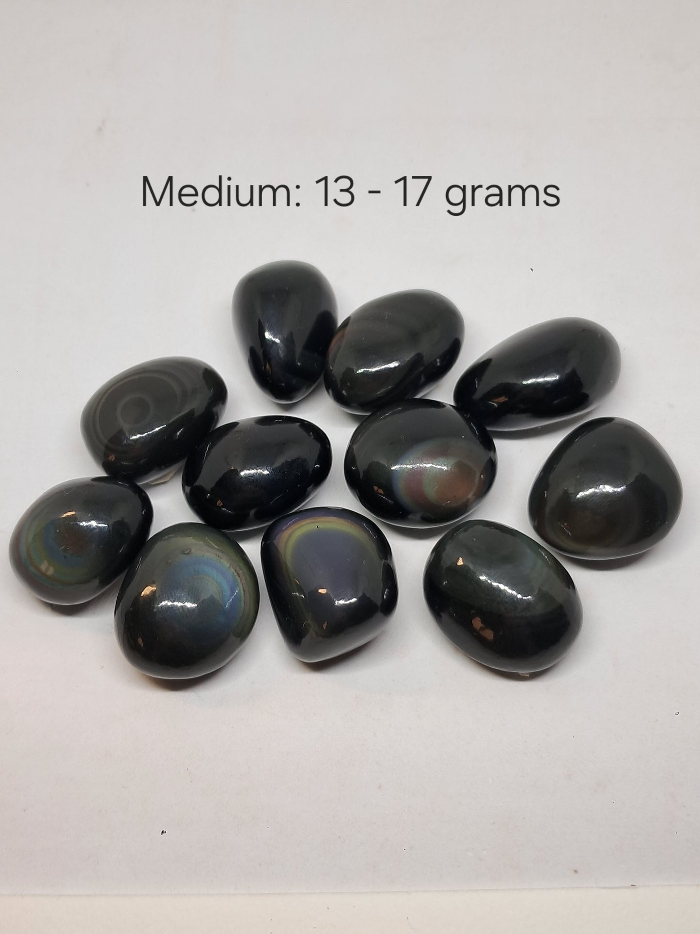 Obsidiana arcoíris pulida (México) Colores concéntricos | Patrón de ojo | Cristales naturales pulidos #RO1