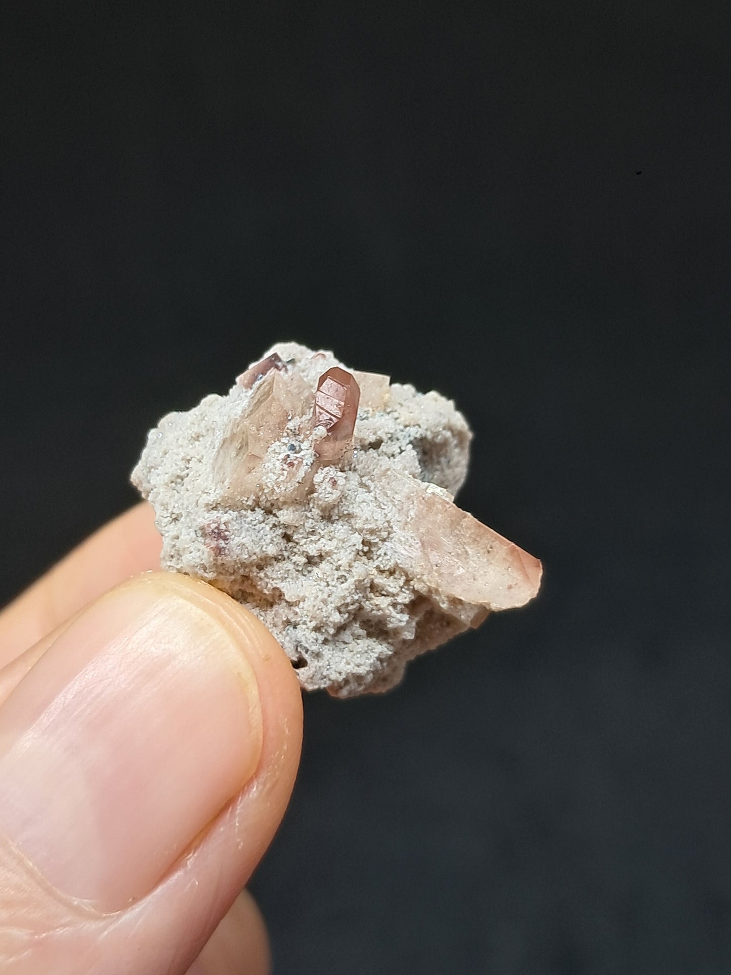Cristales de topacio natural en matriz (México), piedra preciosa rara | Ejemplar mineral n.° TPZ16