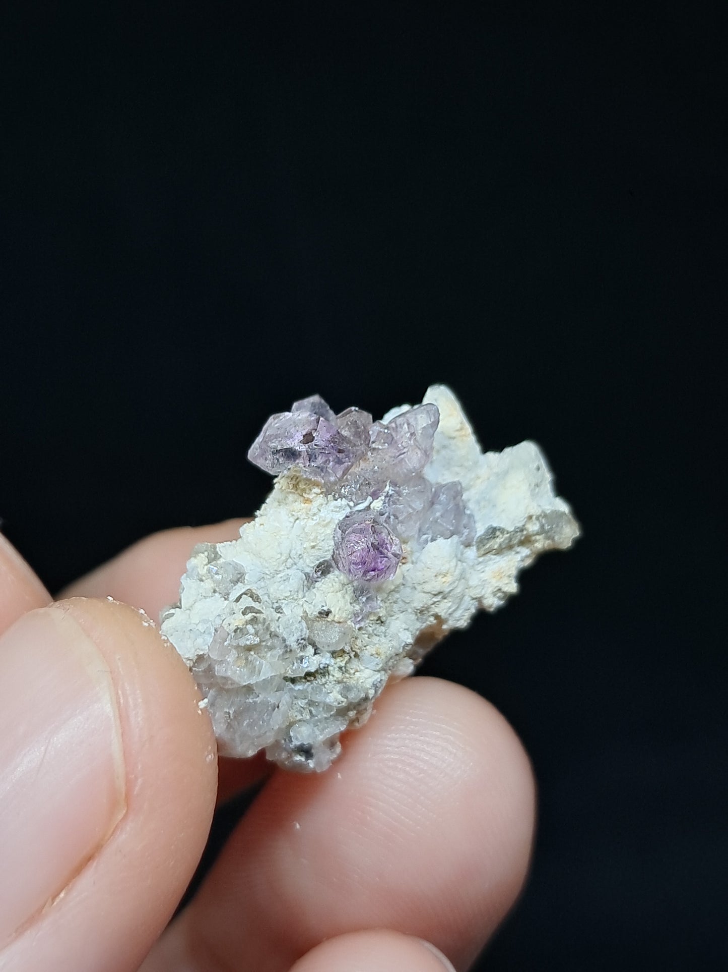 Set of 3 Amethyst from Karur | Natural Crystals | Mineral Specimen | Flower Scepter Herkimer Formation #KA166