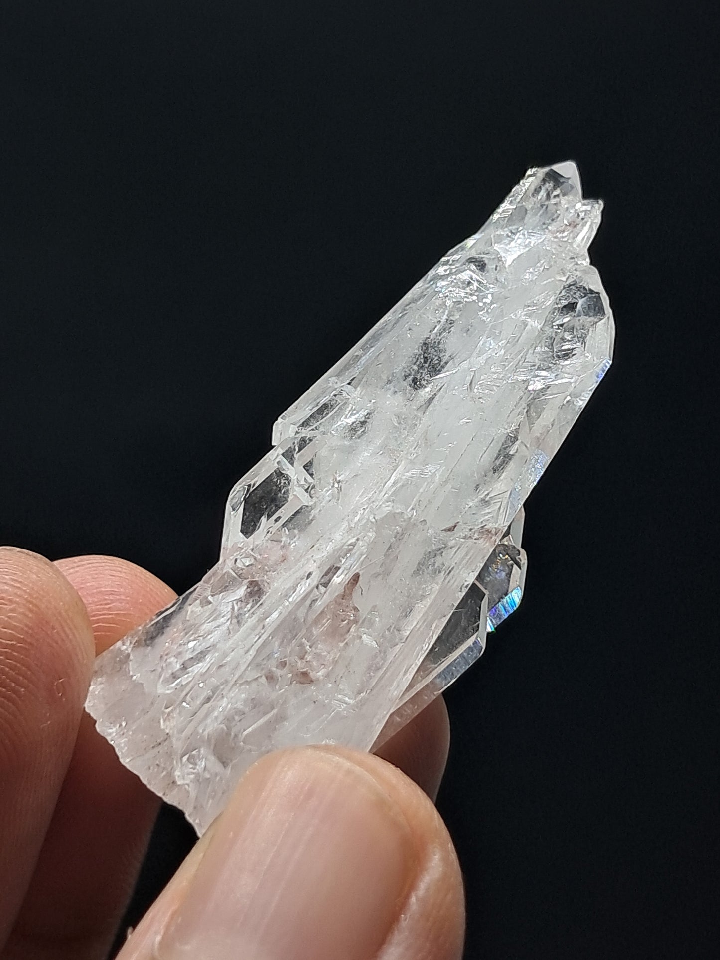 Cúmulo de Cuarzo Faden Claro (Santander, Colombia) Punta Natural | Ejemplar Mineral #COQ13