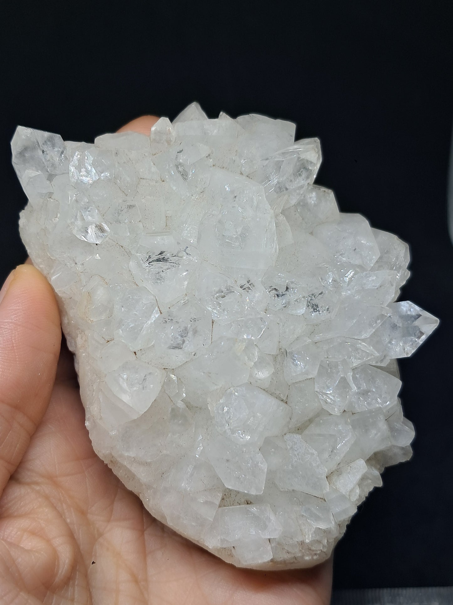 Clear Apophyllite Cluster (Ajanta) Natural Crystal | Mineral Specimen #AP42eb38