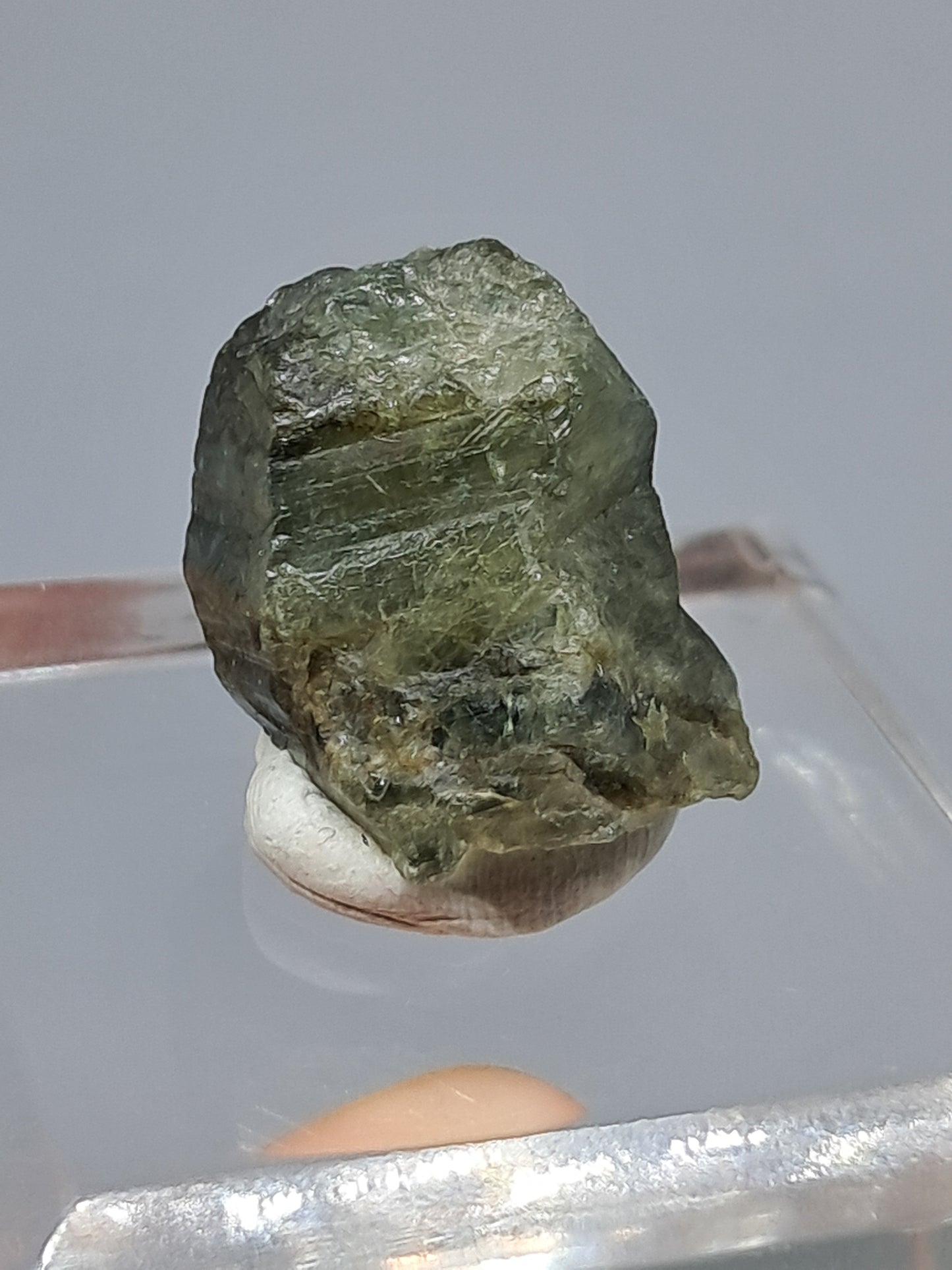 Natural Green Sapphire Crystal (Karur) Rough Stone | Mineral Specimen #SP23