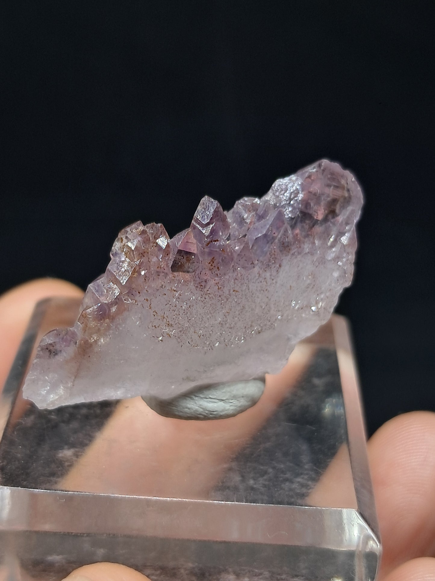 Elestial Amethyst w/ "Super Seven" inclusions (Karur) Crystal Cluster | Natural Stone | Mineral Specimen #KA88