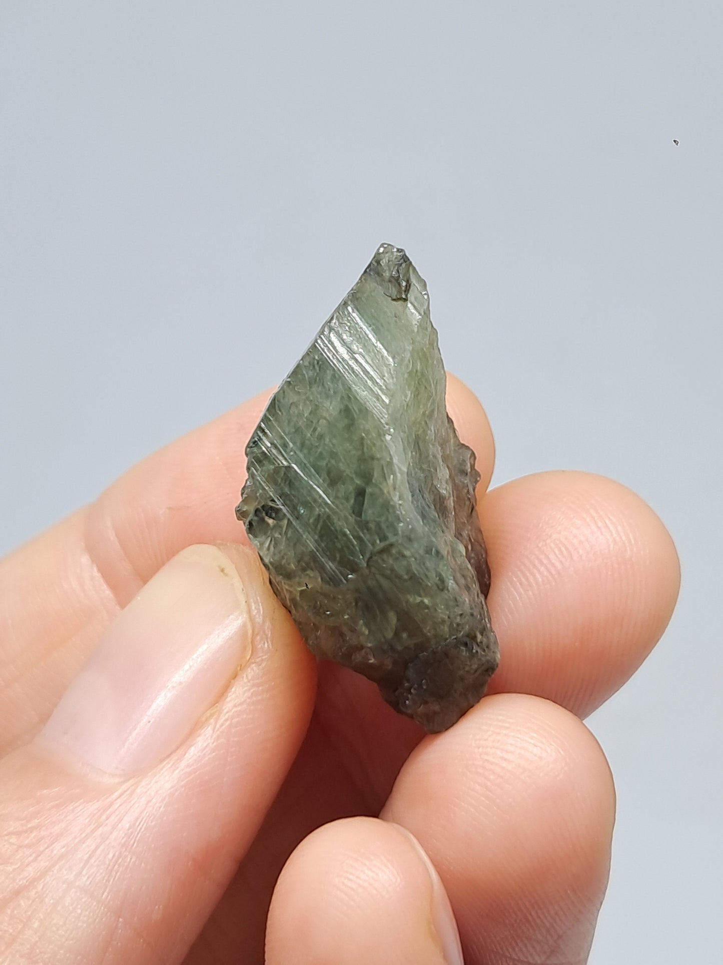 Natural Greenish-Blue *Teal* Sapphire Crystal (Karur) Rough Stone | Mineral Specimen #SP25