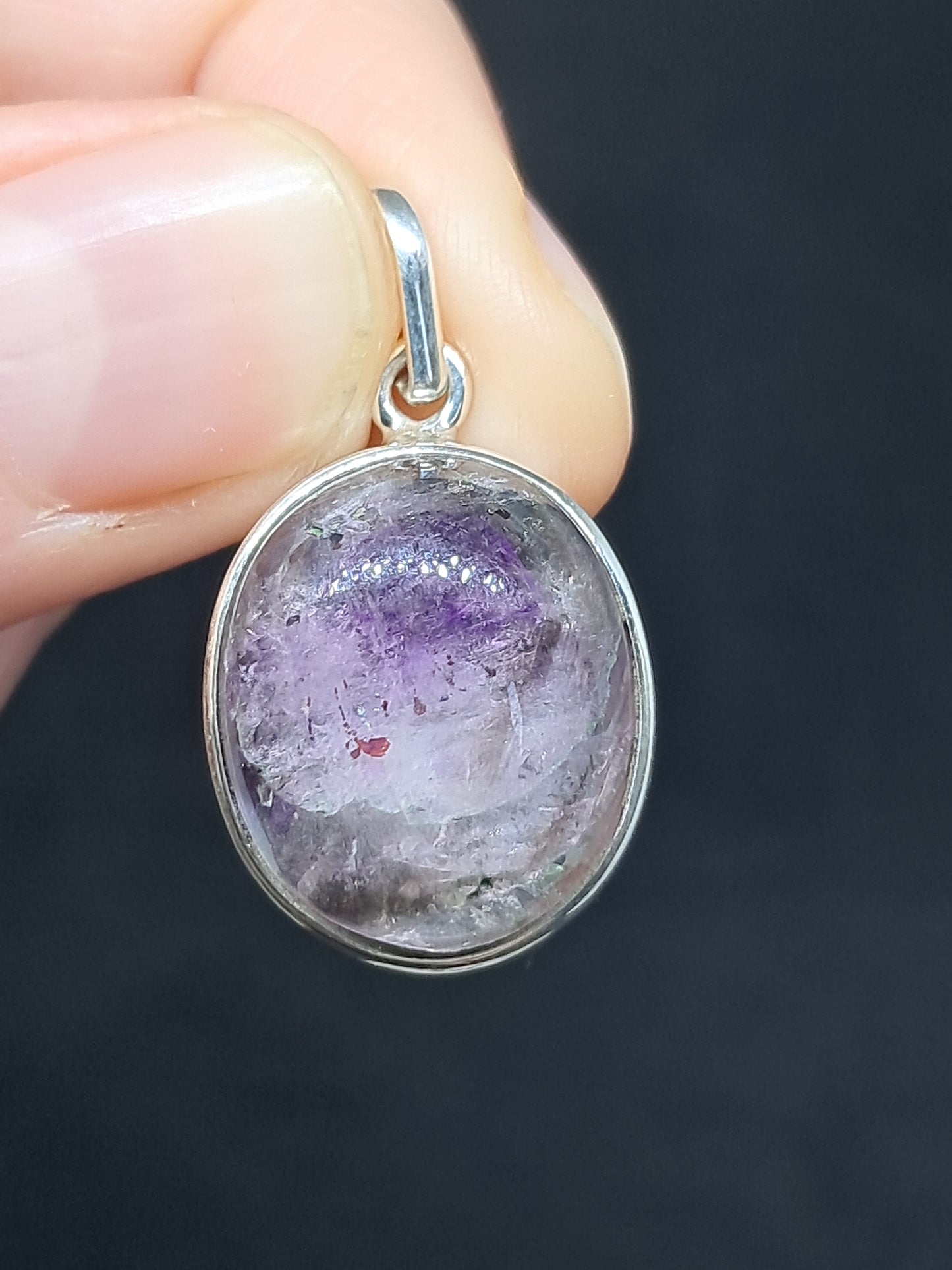 Amethyst Super Seven Silver Pendant | Jewelry | Necklace