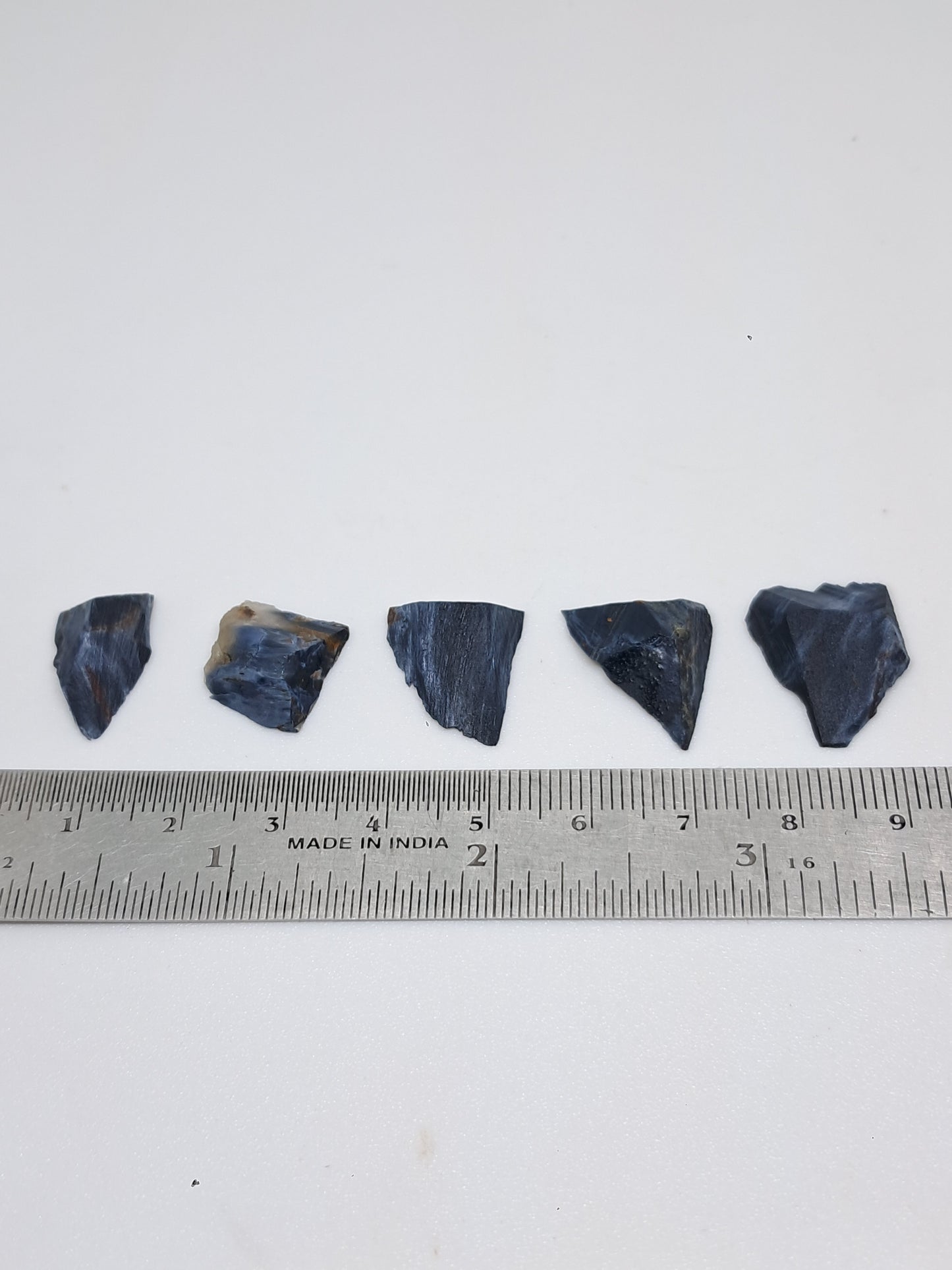 Set of 5 Raw Chips of Pietersite | Rare Stone #RCS29