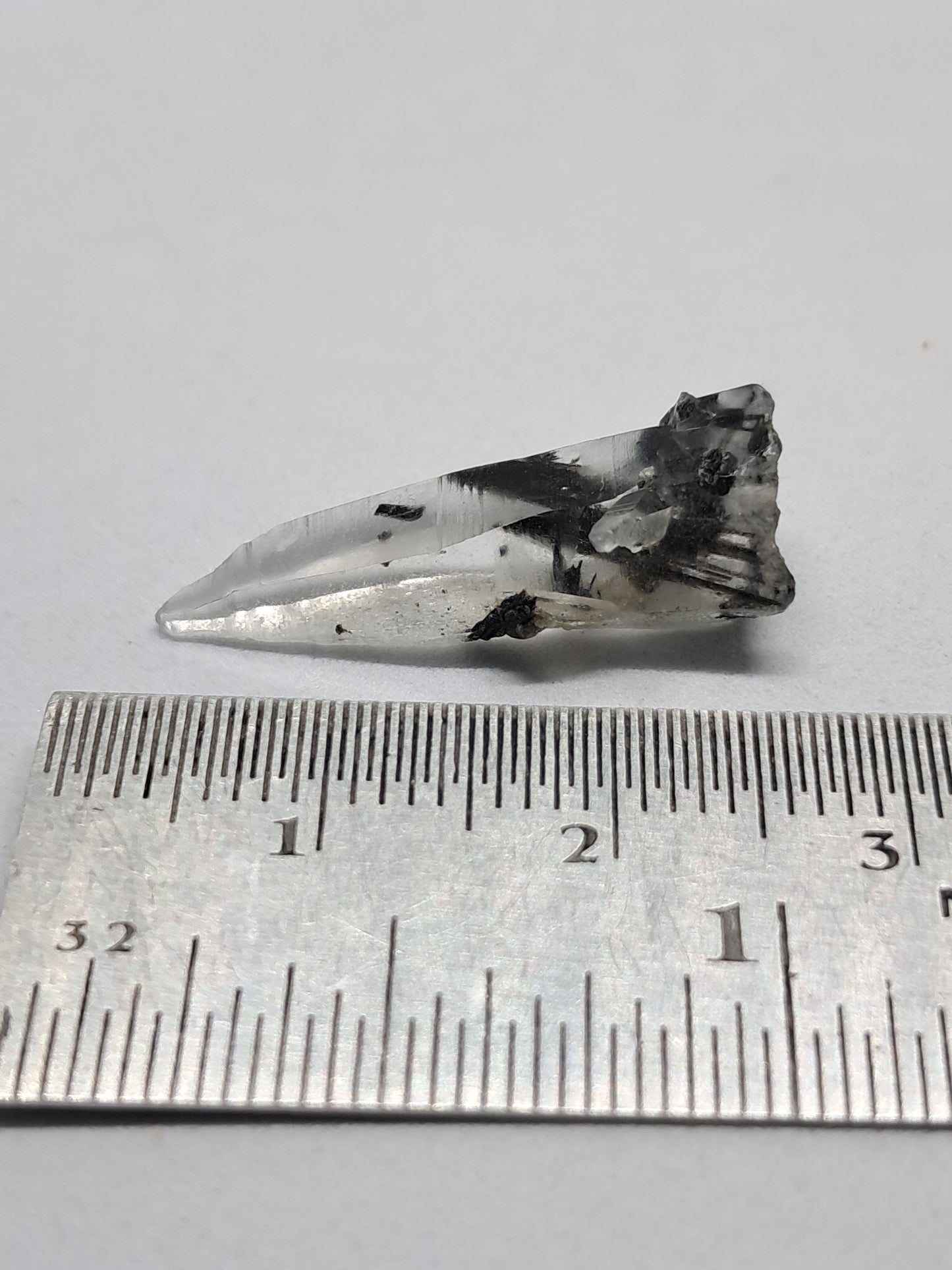 Tourmalinated Quartz Crystal Point (Non-precious stone) #TQ25