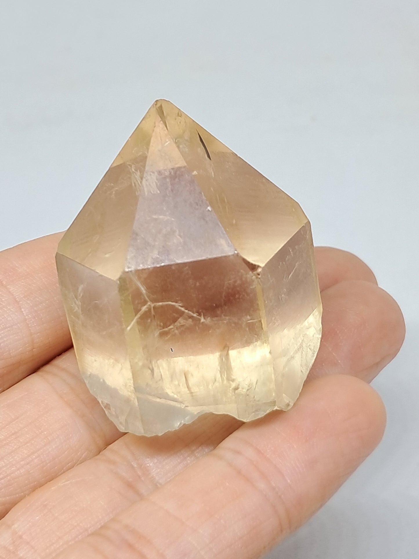 Natural Citrine "Kundalini" (Democratic Republic of Congo) Crystal Point | Mineral Specimen #CTN20