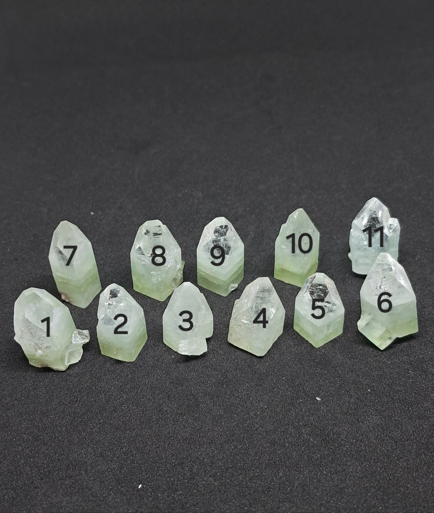 Green Apophyllite Single Points (Ajanta) 20-25 mm | Natural Crystal | Mineral Specimen #AP1