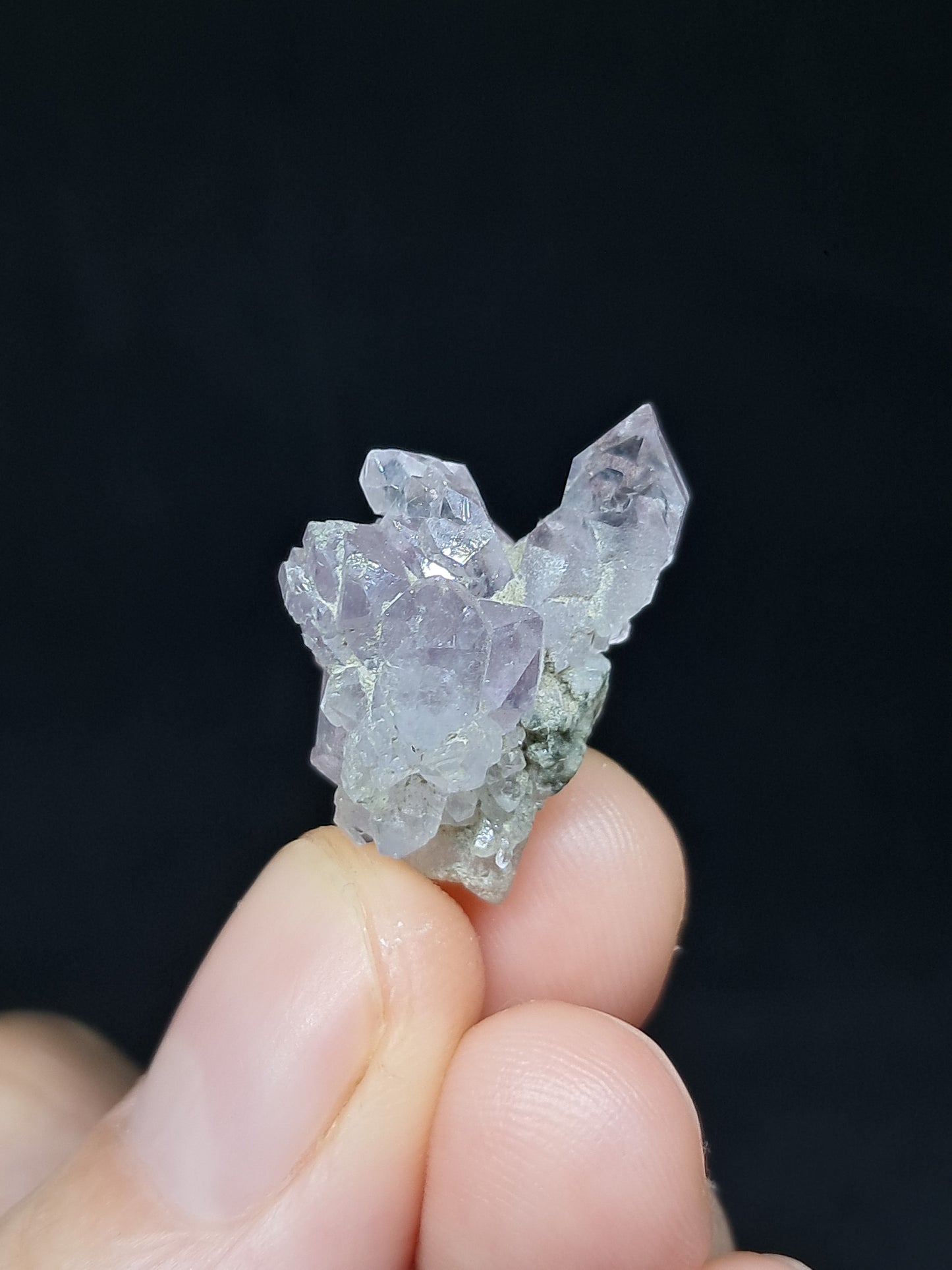 Set of 3 Amethyst from Karur | Natural Crystals | Mineral Specimen | Flower Scepter Herkimer Formation #KA166