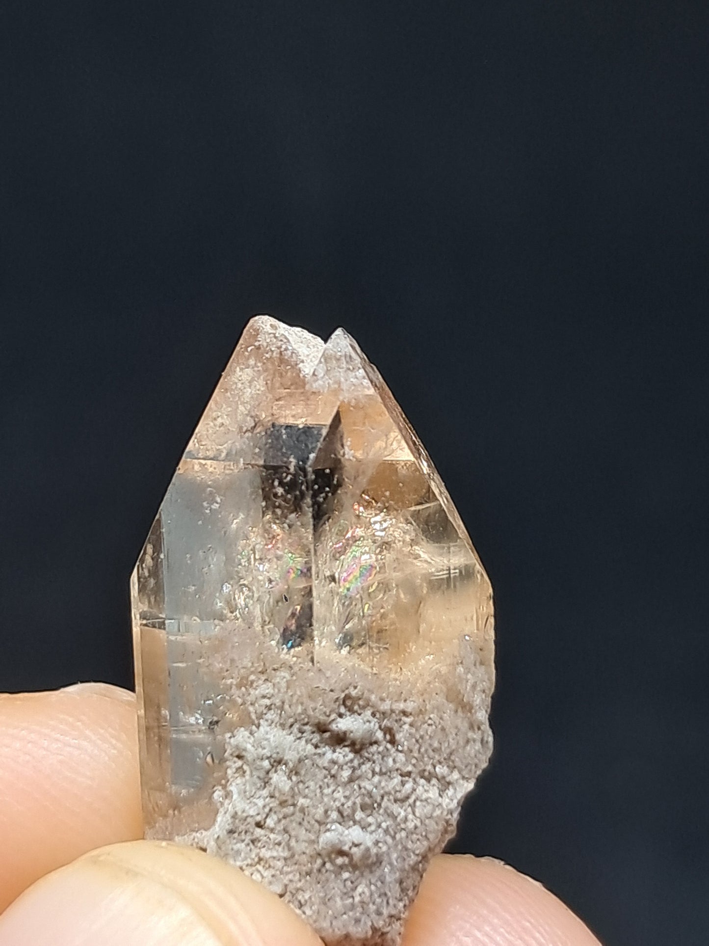 Cristal de topacio natural (México), piedra preciosa rara | Ejemplar mineral n.° TPZ2