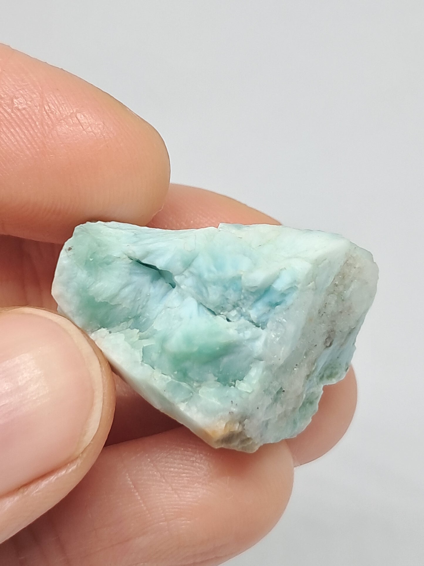 Larimar Raw Slice (Non-precious Natural Stone) #LM12