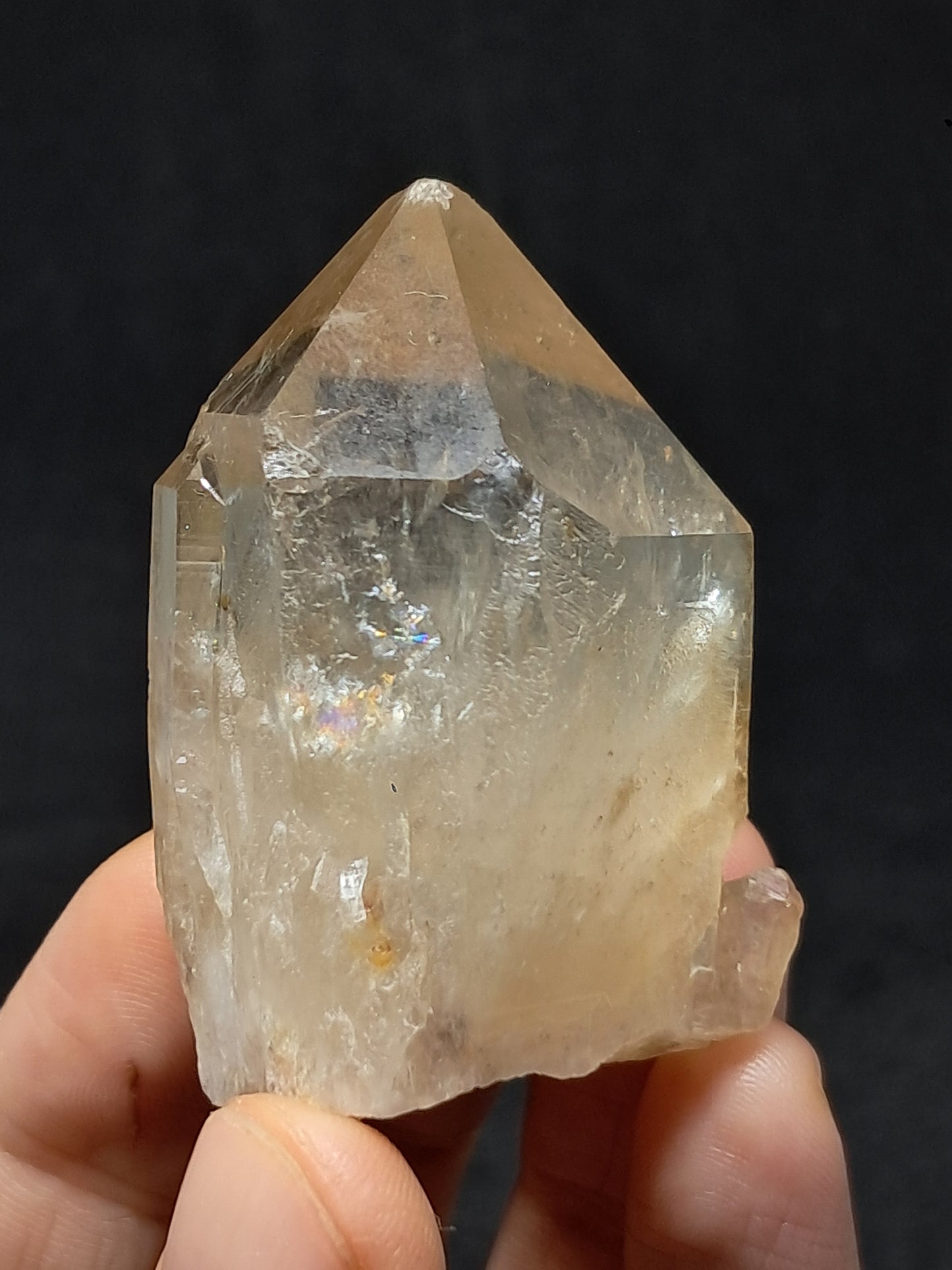 Natural Citrine "Kundalini" (Democratic Republic of Congo) Crystal Point | Mineral Specimen #CTN22