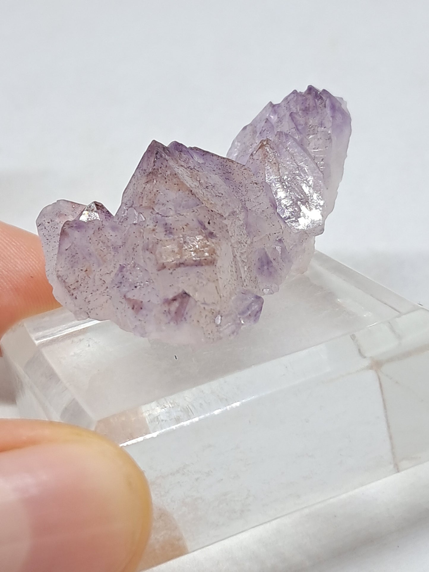 Amatista "Super Siete" (Karur) Cúmulo de Cristales Elestiales | Piedra Natural | Ejemplar Mineral n.° KA96