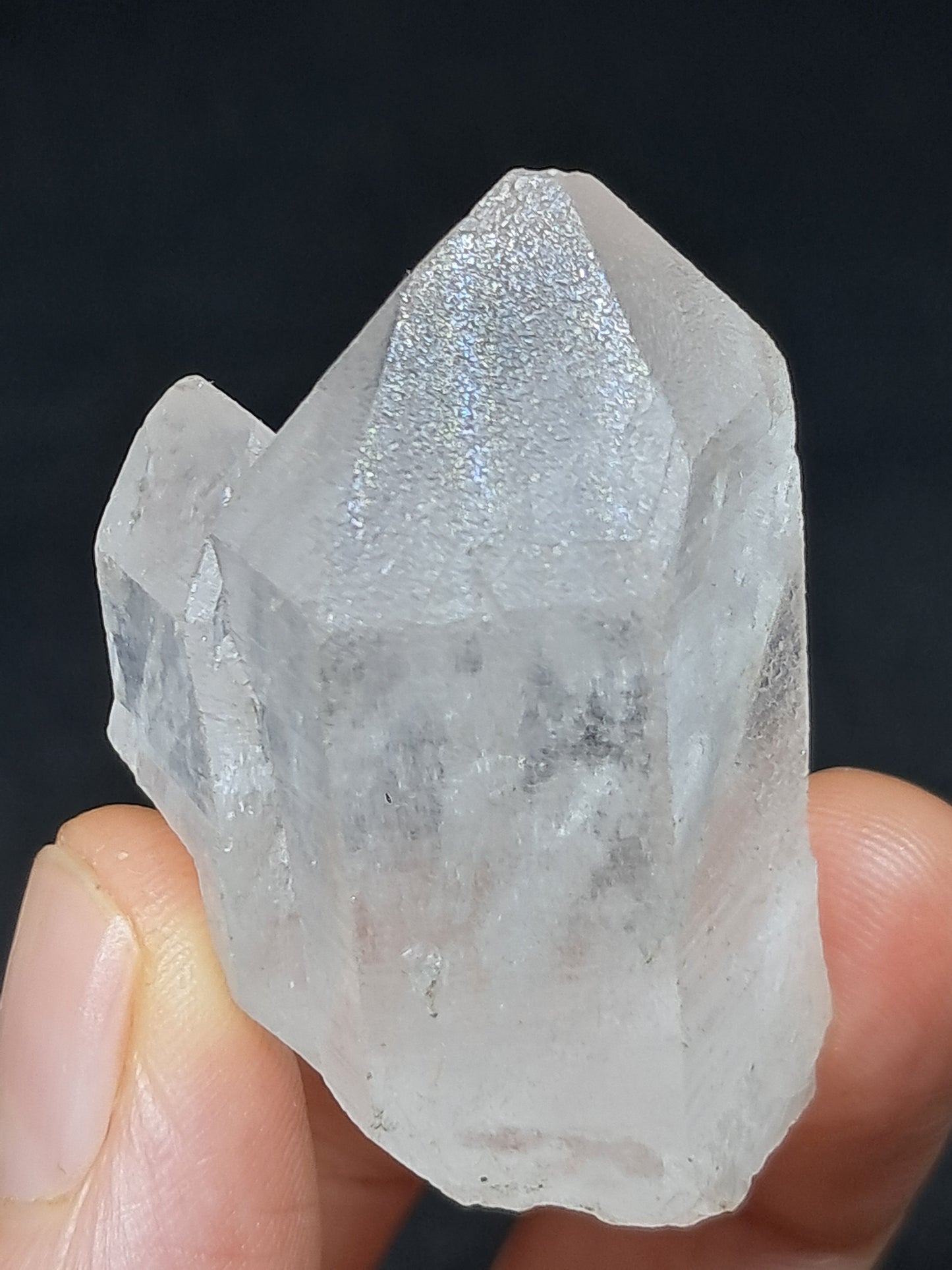 Himalayan Quartz Twin Crystal Point | Natural Etched Crystal | Rough Stone | Mineral Specimen #CH45