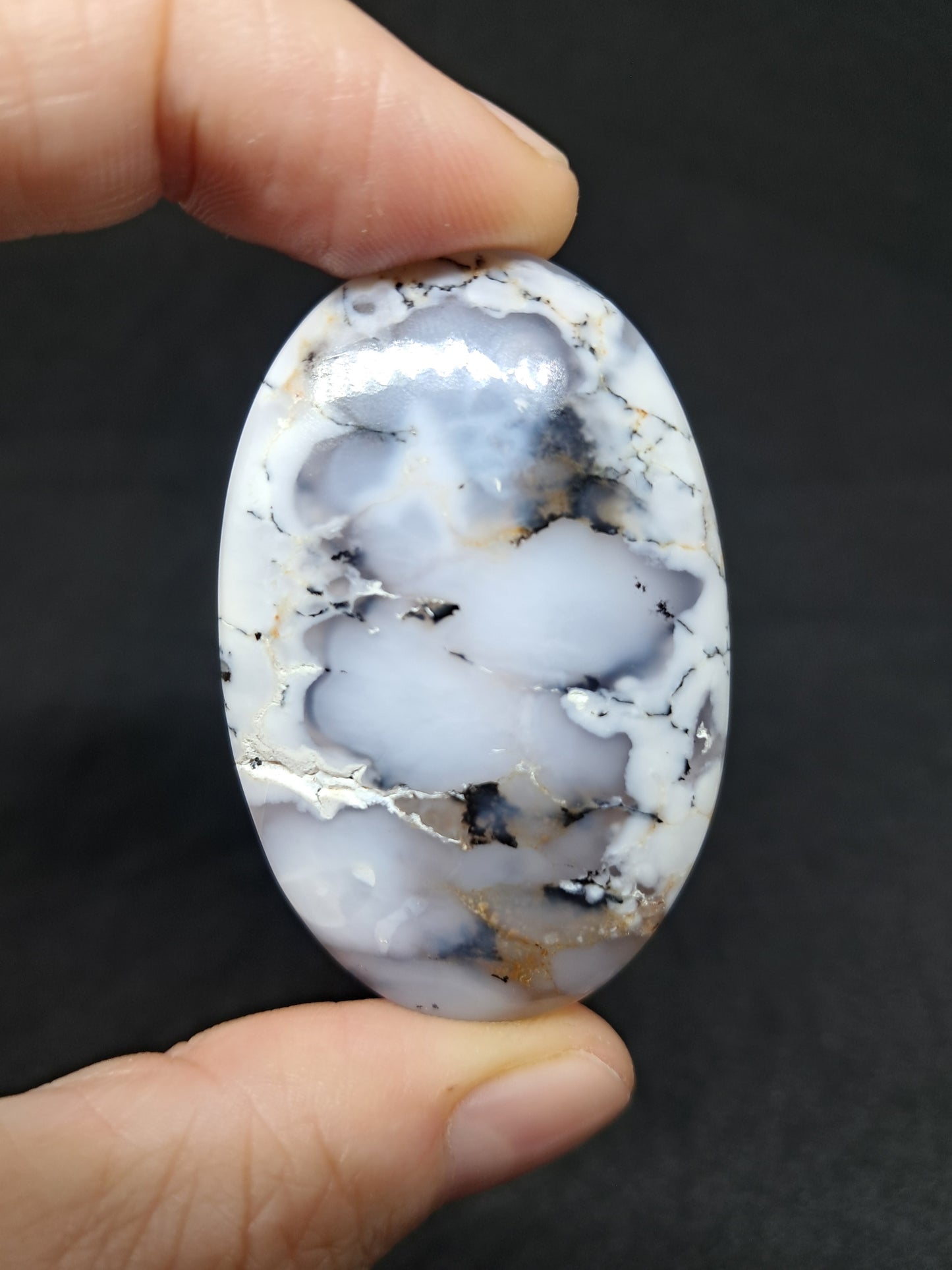 Dendrite Agate Palmstones | Polished Natural Stones #DA1
