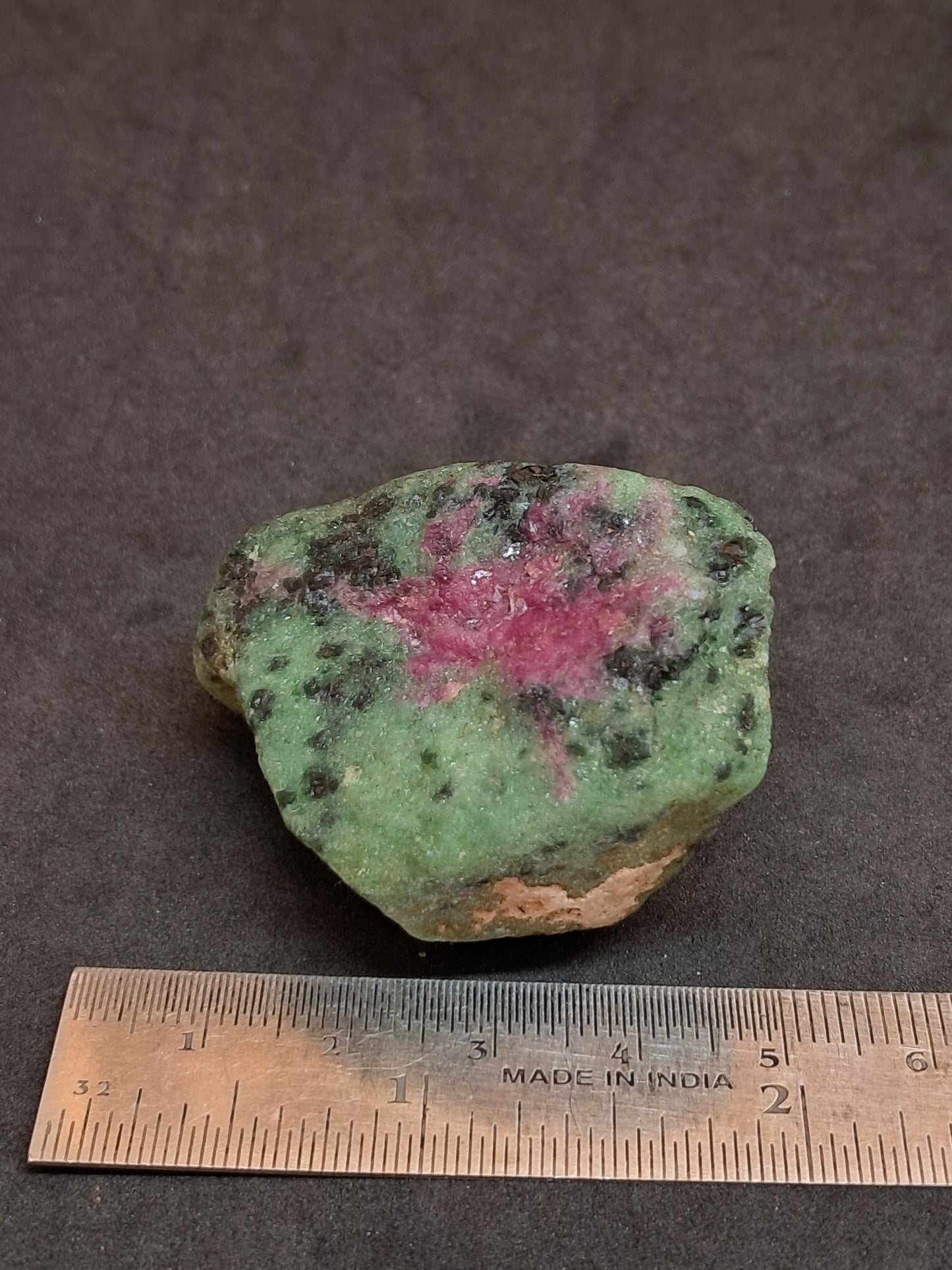 Ruby Zoisite w/ Hornblende (Tanzania) Rough Stone | Natural Specimen #RZ9