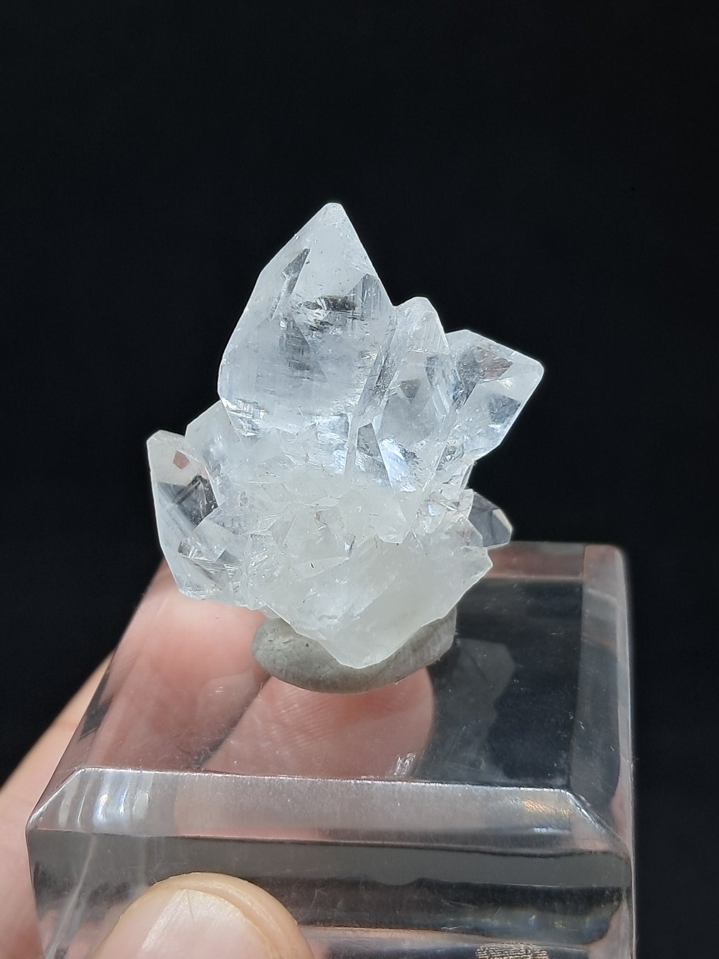 Clear Apophyllite Cluster (Ajanta) Natural Crystal | Mineral Specimen #AP53