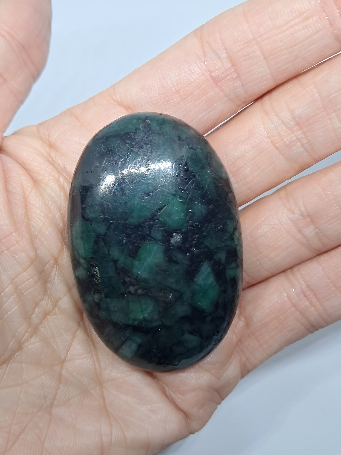 Emerald Palmstone | Polished Stone | Natural Crystal #EM1