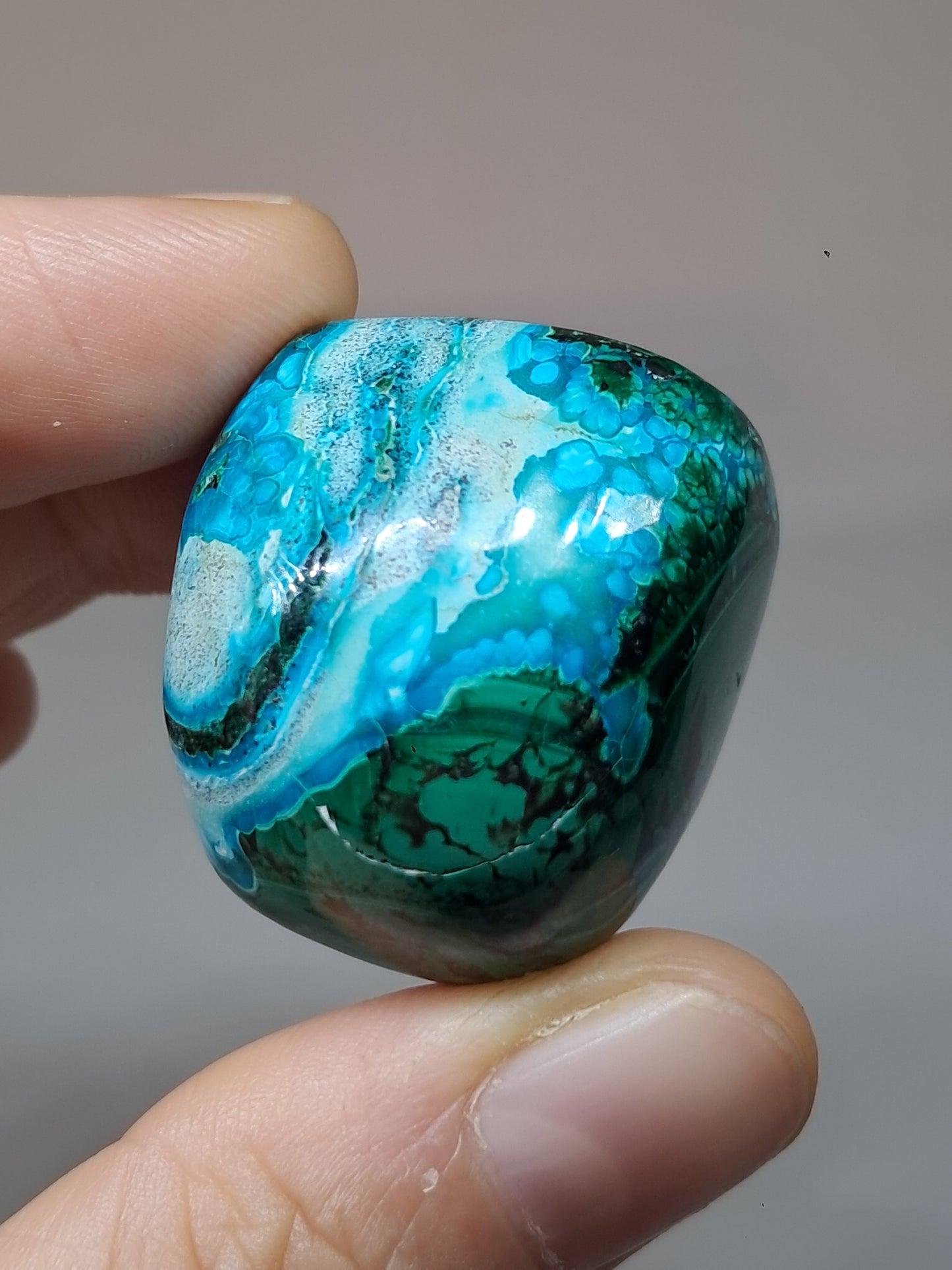 Chrysocolla w/ Malachite Tumble | Polished Free Form | Good Quality | Natural Stone