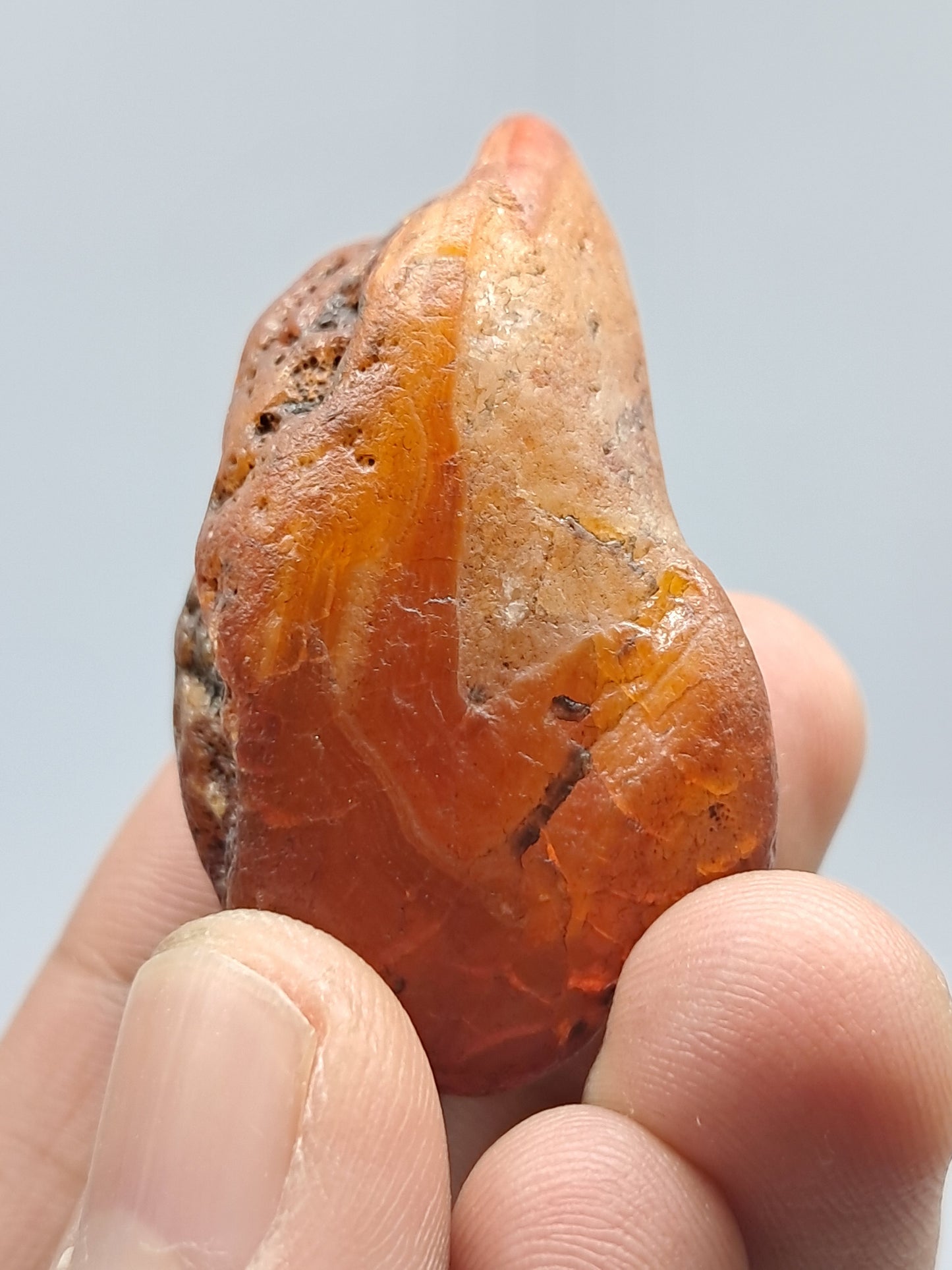 Rough Carnelian (India) Raw Stone | Natural Crystal | Mineral Specimen #CRN7