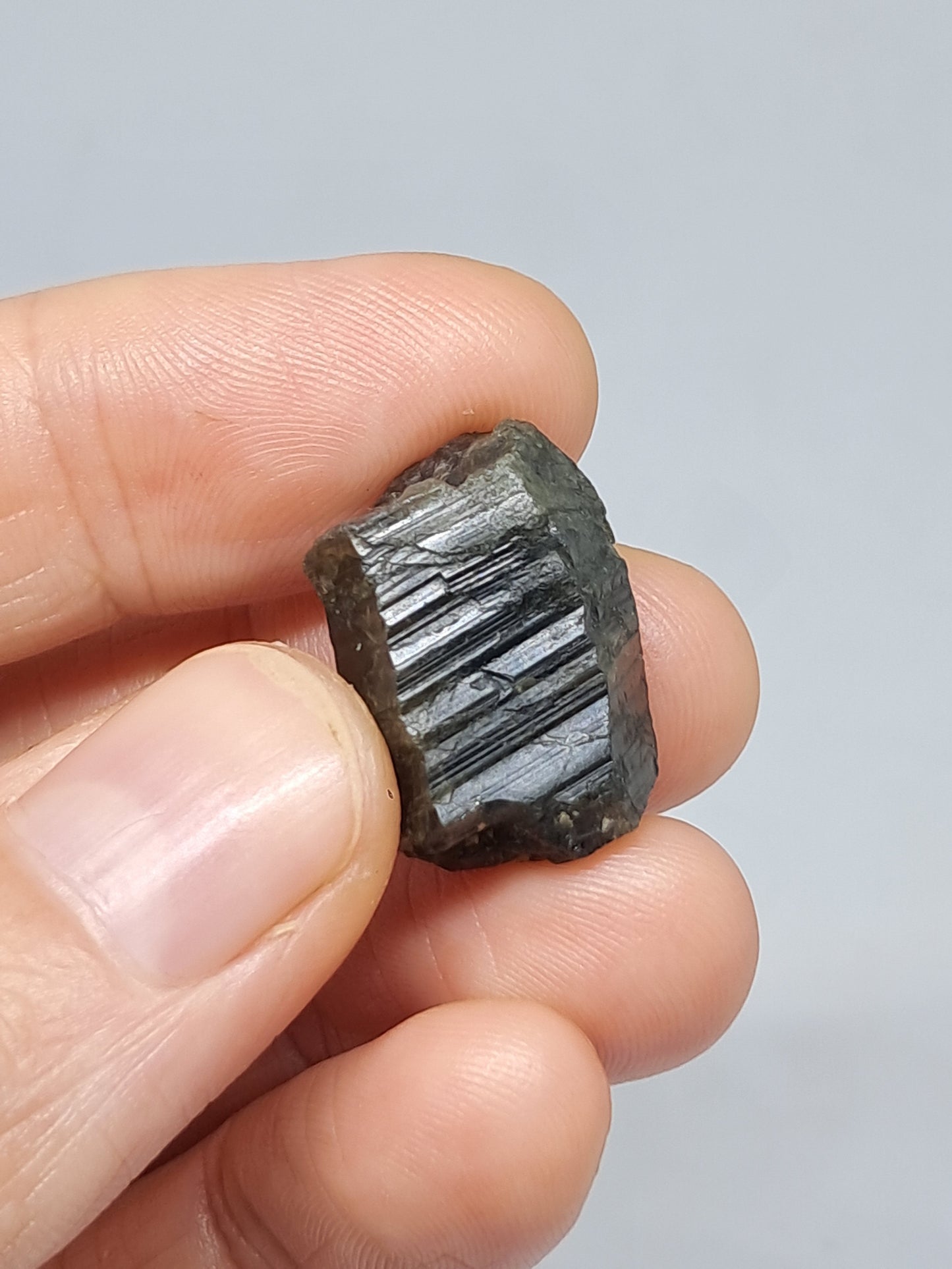 Natural Teal Green Sapphire Crystal (Karur) Rough Stone | Mineral Specimen #SP22