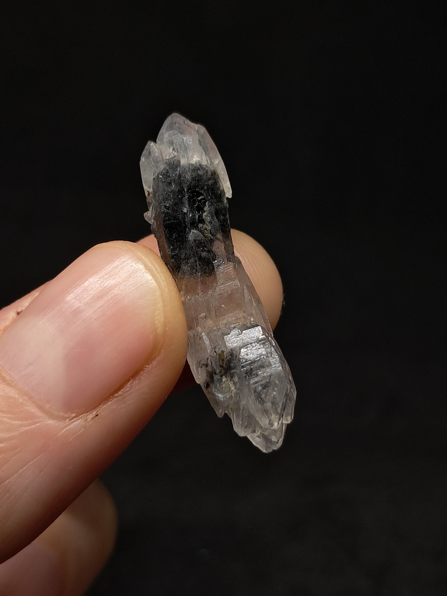 Tourmalinated Quartz Biterminated Crystal (Non-precious stone) #TQ23