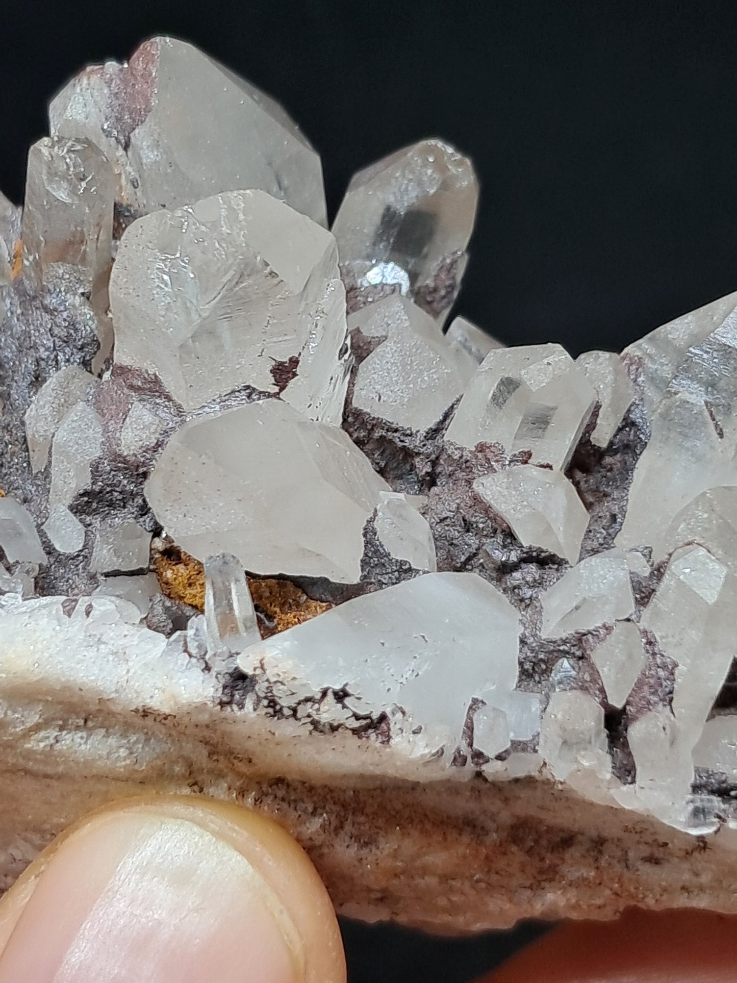 Himalayan Quartz Cluster w/ Hematite and Iron | Natural Crystal | Rough Stone | Mineral Specimen #CH48