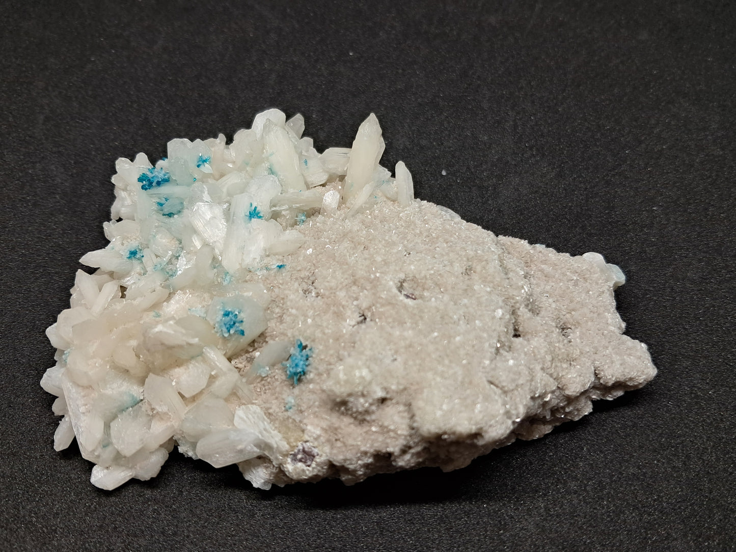 Cavansite and Stilbite on Heulandite Matrix (Wagholi) Rough Stone | Natural Crystal | Rare Mineral Specimen #CS2