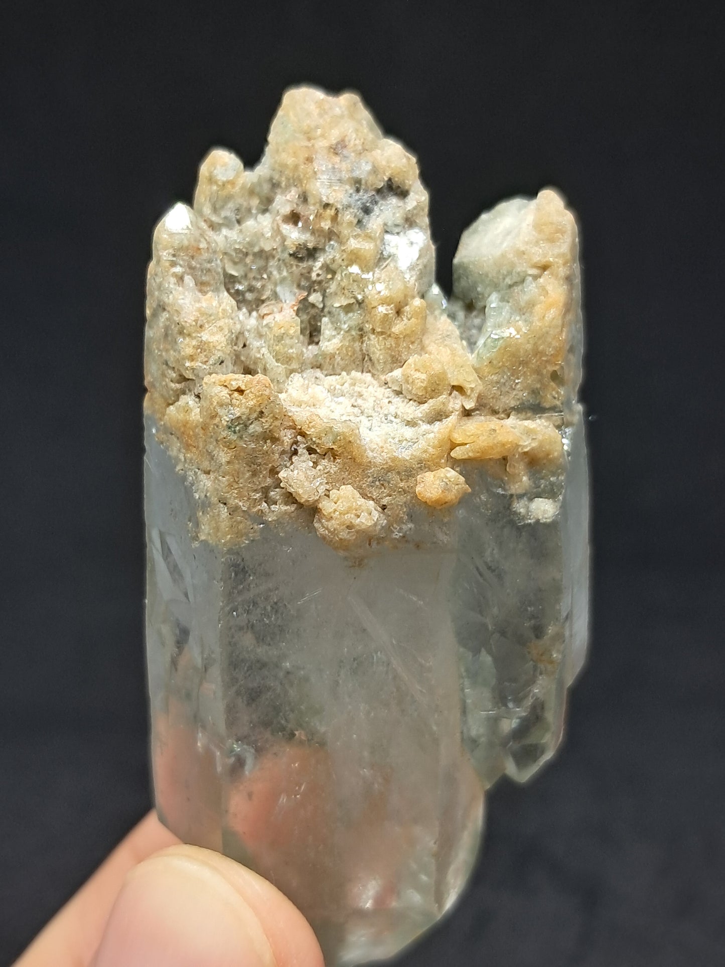Chlorite Quartz Self-Healed Point (Himachal Pradesh) Rough Stone | Twinned Natural Crystal | Mineral Specimen | Chamanic Garden #CQ3