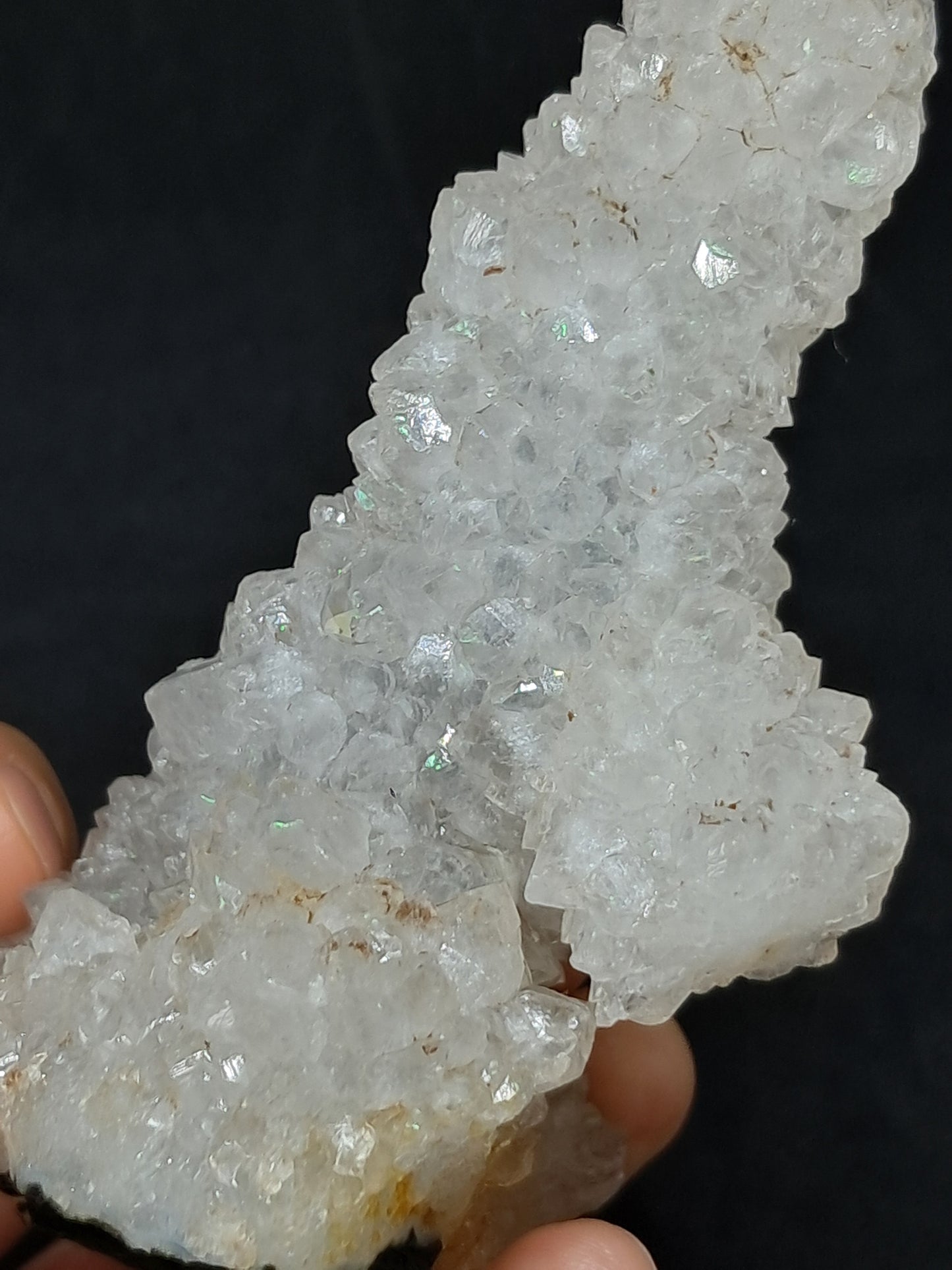 Cuarzo Iris (Aurangabad) | Anandalita | Estalactita | Cristal natural n.° AQ44
