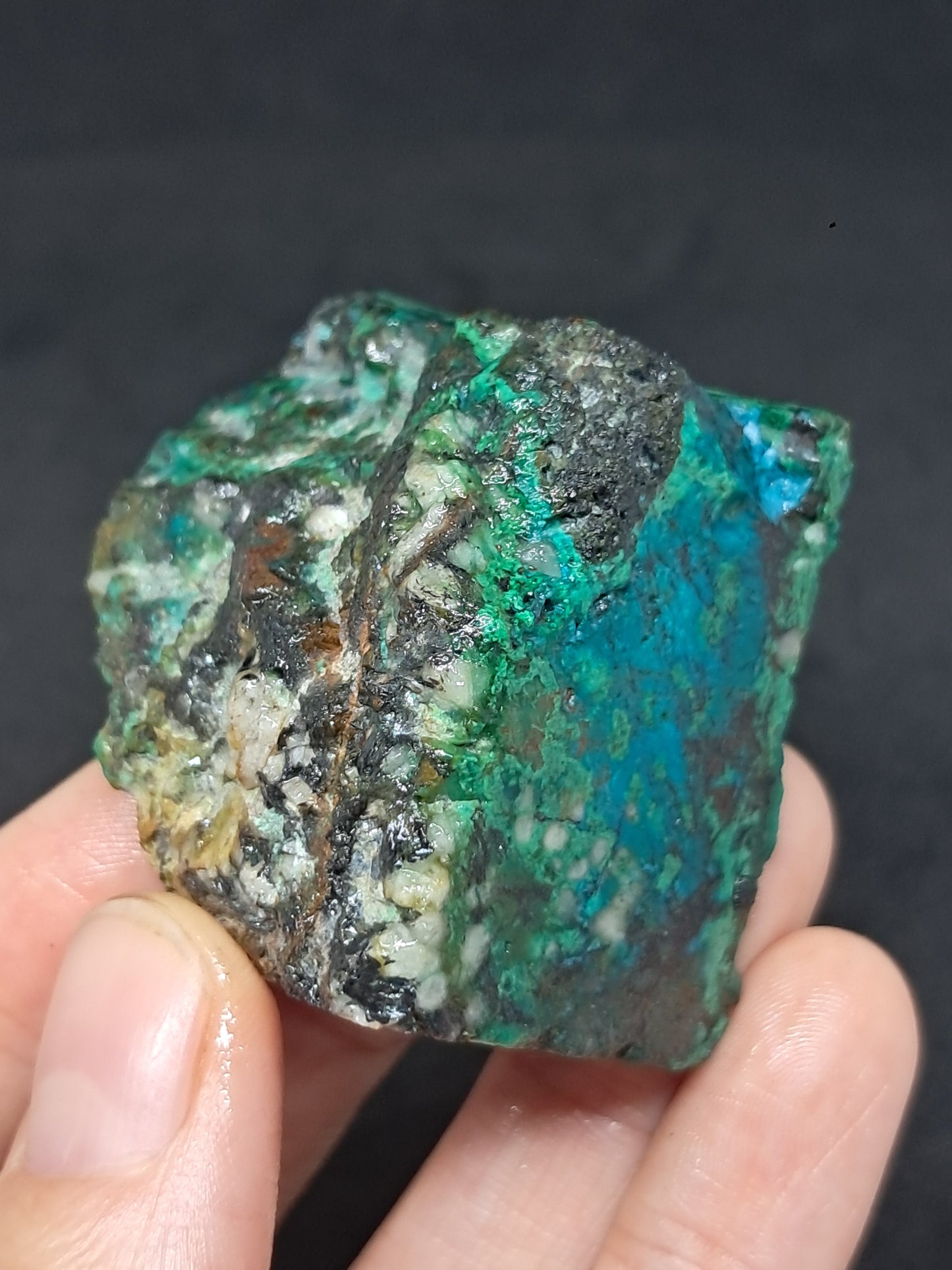 Chrysocolla Malachite (Democratic Republic of Congo) Raw Stone | Rough Crystal | Natural Mineral Specimen #CM7