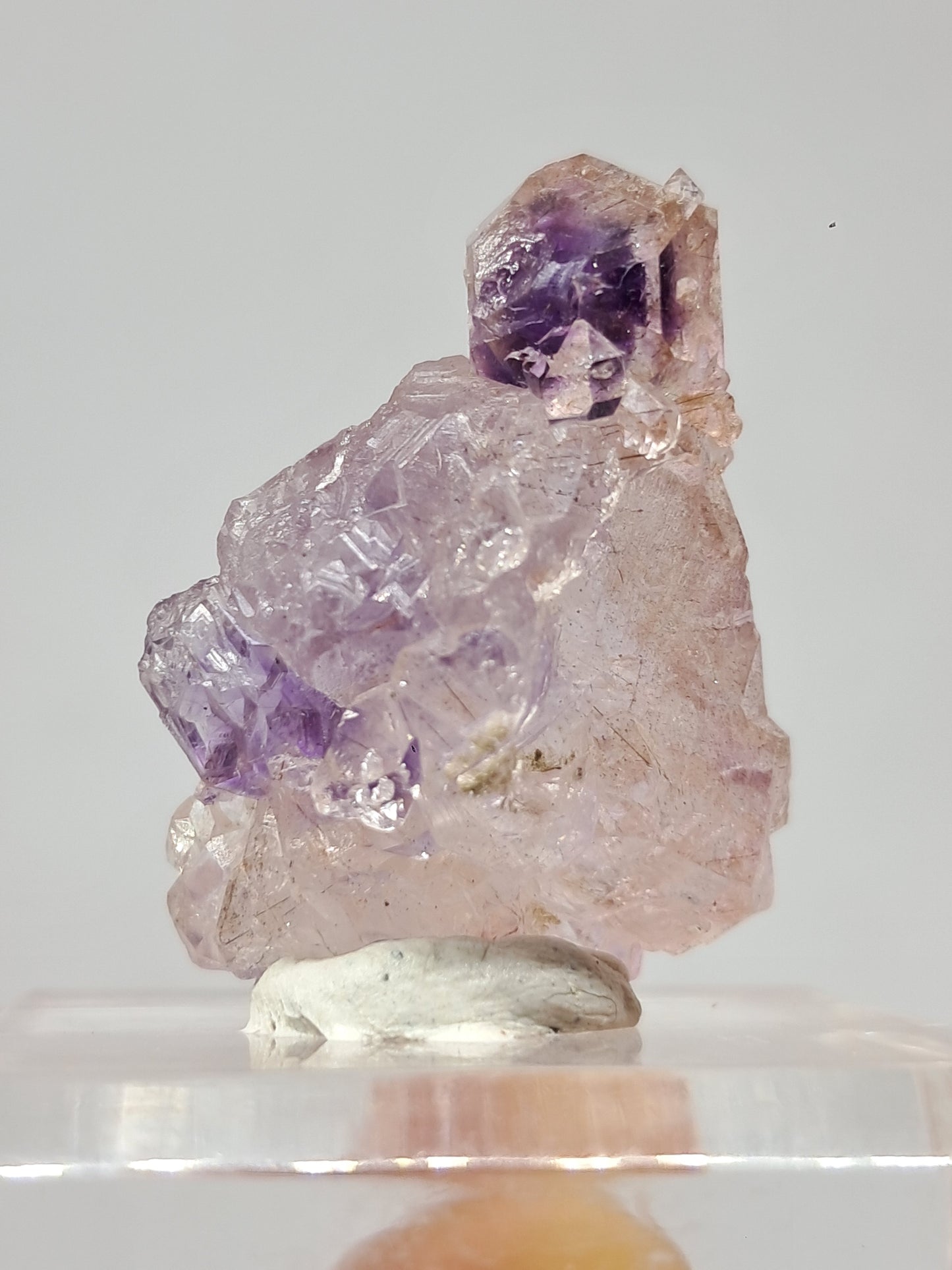 Cristal de amatista "Super Seven" (Karur) | Cúmulo de cuarzo | Piedra natural | Ejemplar mineral n.° KA95