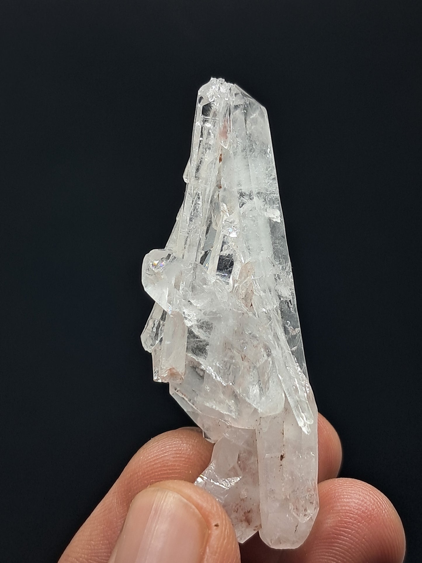 Cúmulo de Cuarzo Faden Claro (Santander, Colombia) Punta Natural | Ejemplar Mineral #COQ12