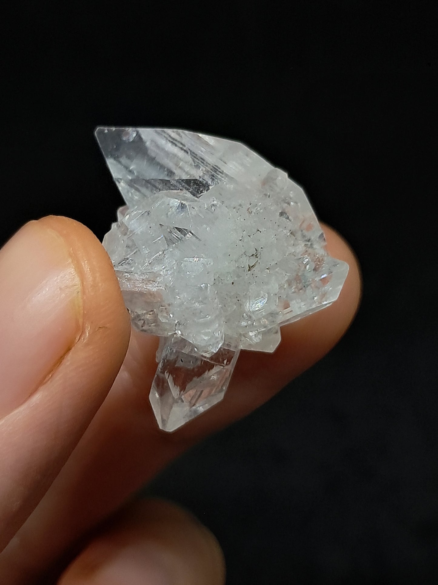 Clear Apophyllite Cluster (Ajanta) Natural Crystal | Mineral Specimen #AP59