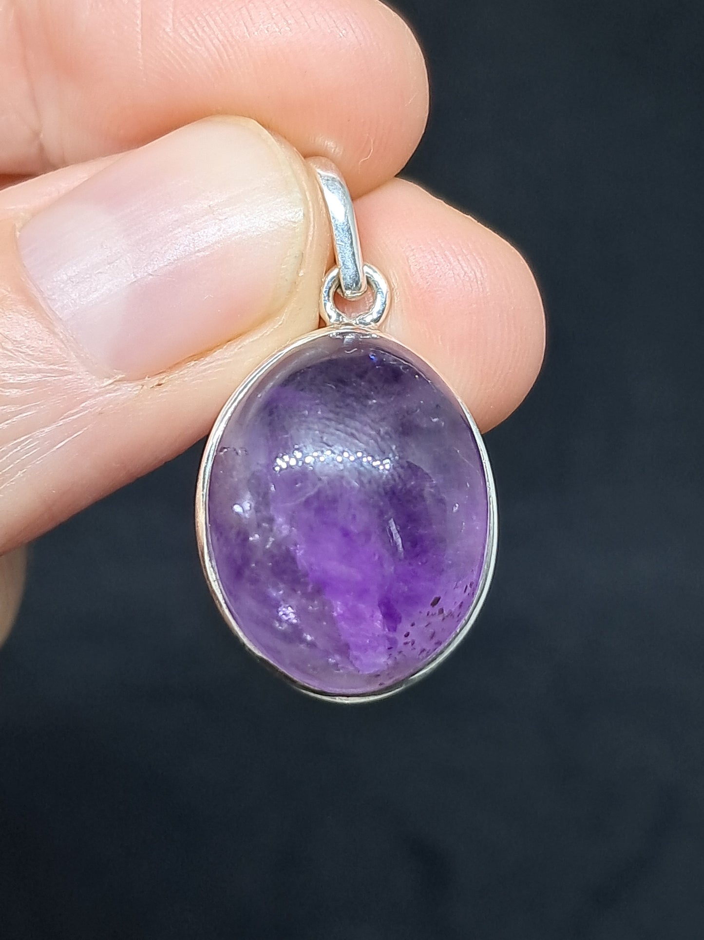 Amethyst Super Seven Silver Pendant | Jewelry | Necklace