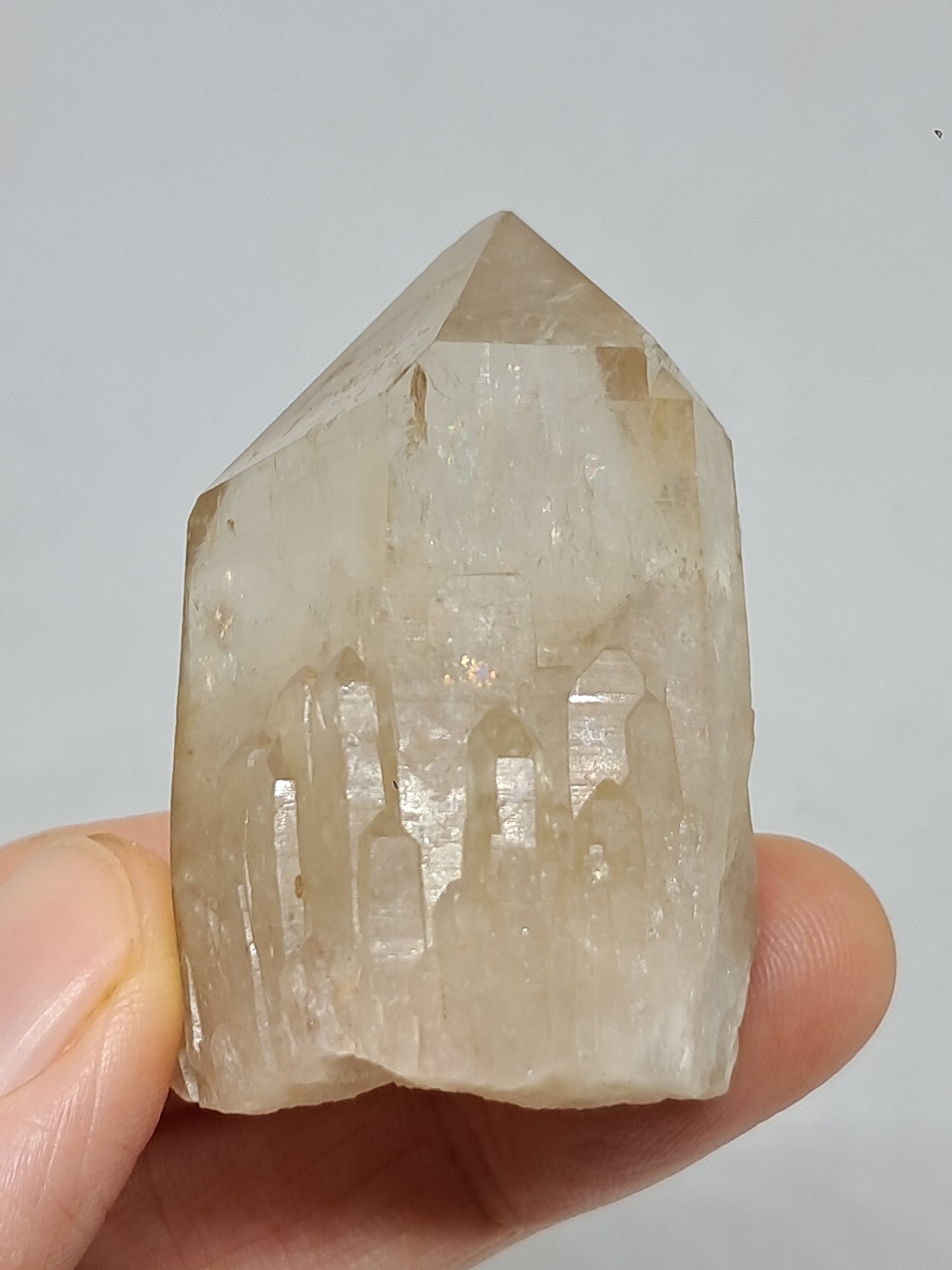 Natural Citrine "Kundalini" (Democratic Republic of Congo) Crystal Point | Mineral Specimen #CTN22