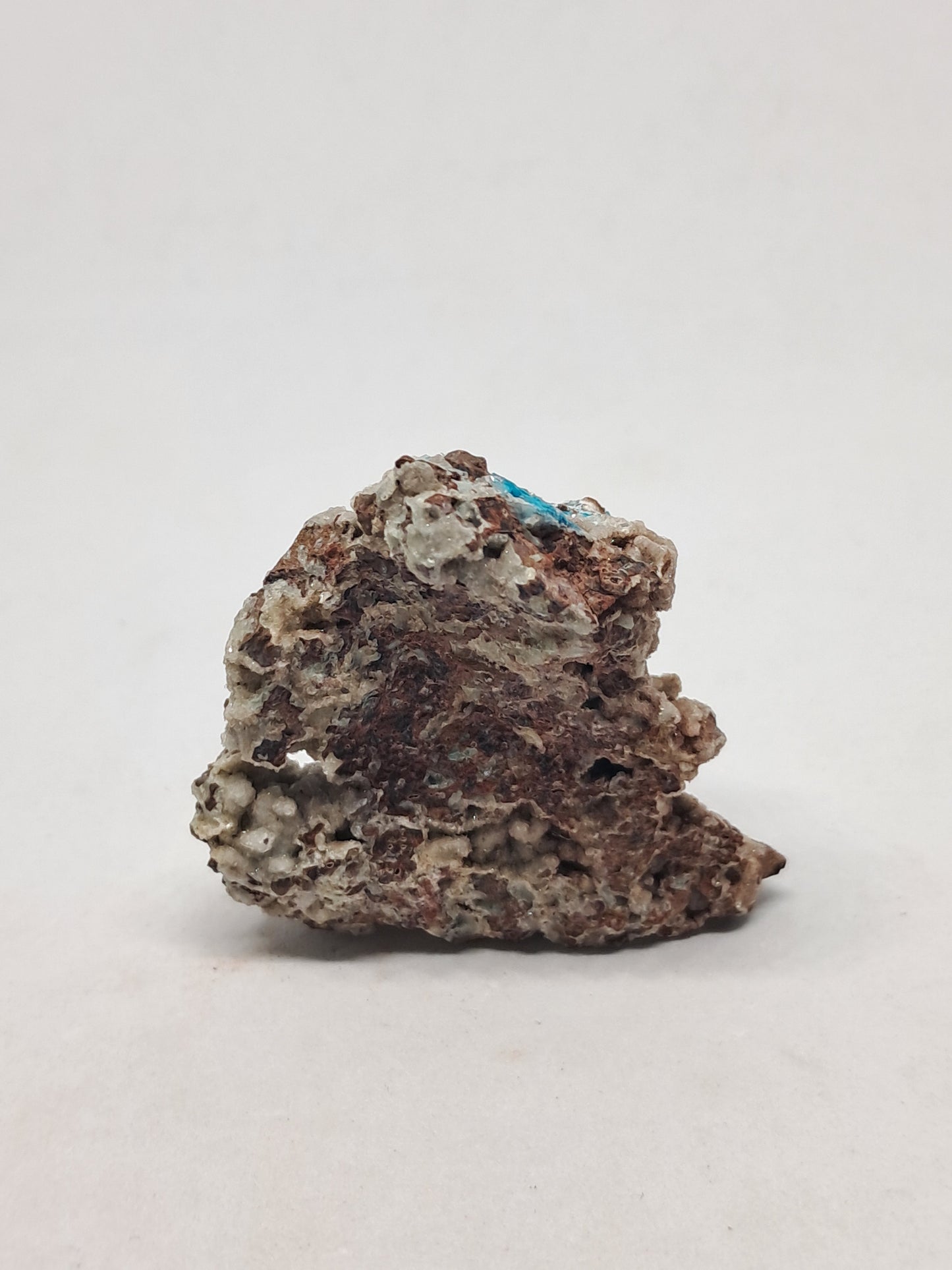 Cavansite on Heulandite Matrix (Wagholi) Rough Stone | Natural Crystal | Rare Mineral Specimen #CV11