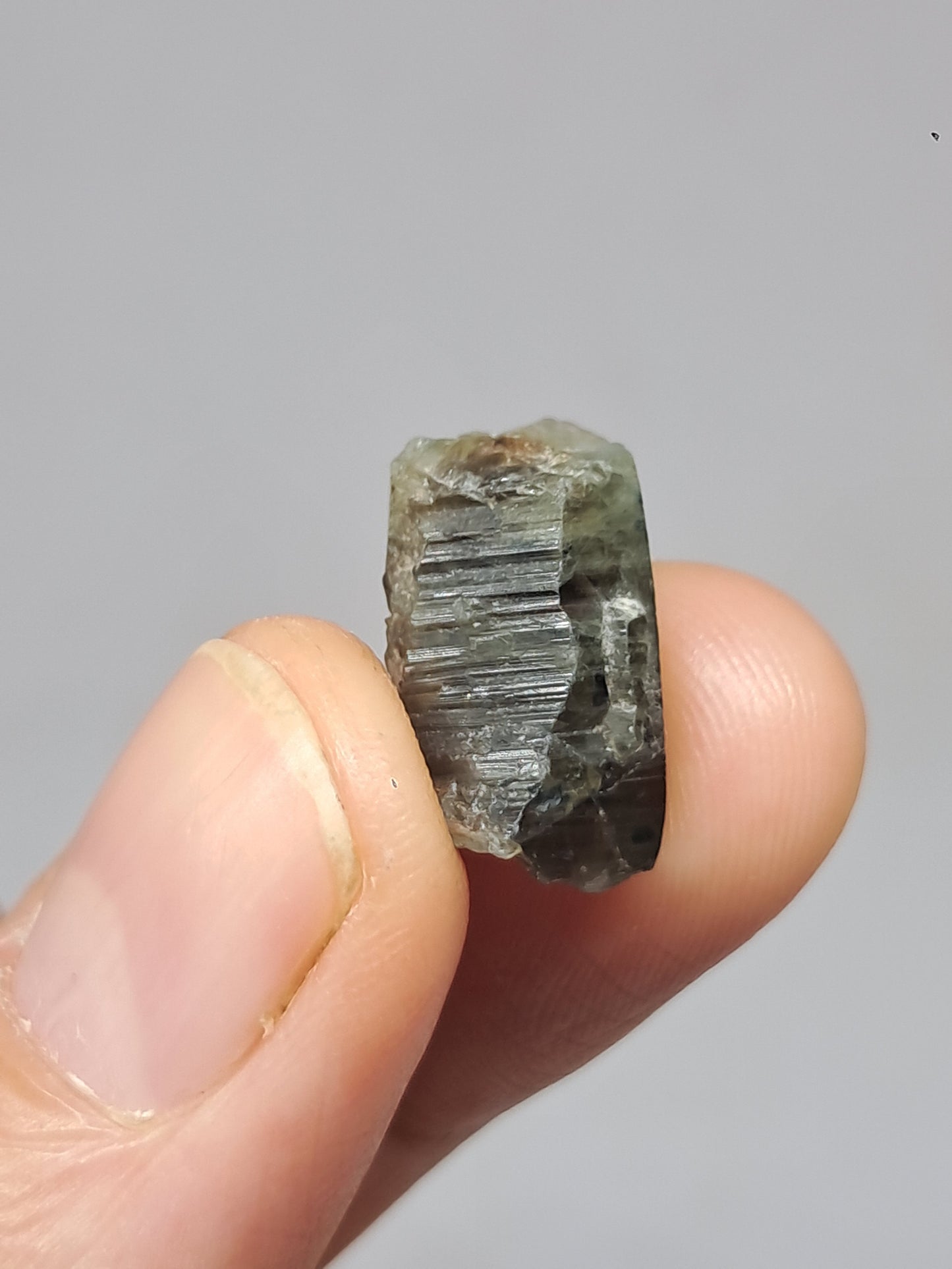Natural Green Sapphire Crystal (Karur) Rough Stone | Mineral Specimen #SP36
