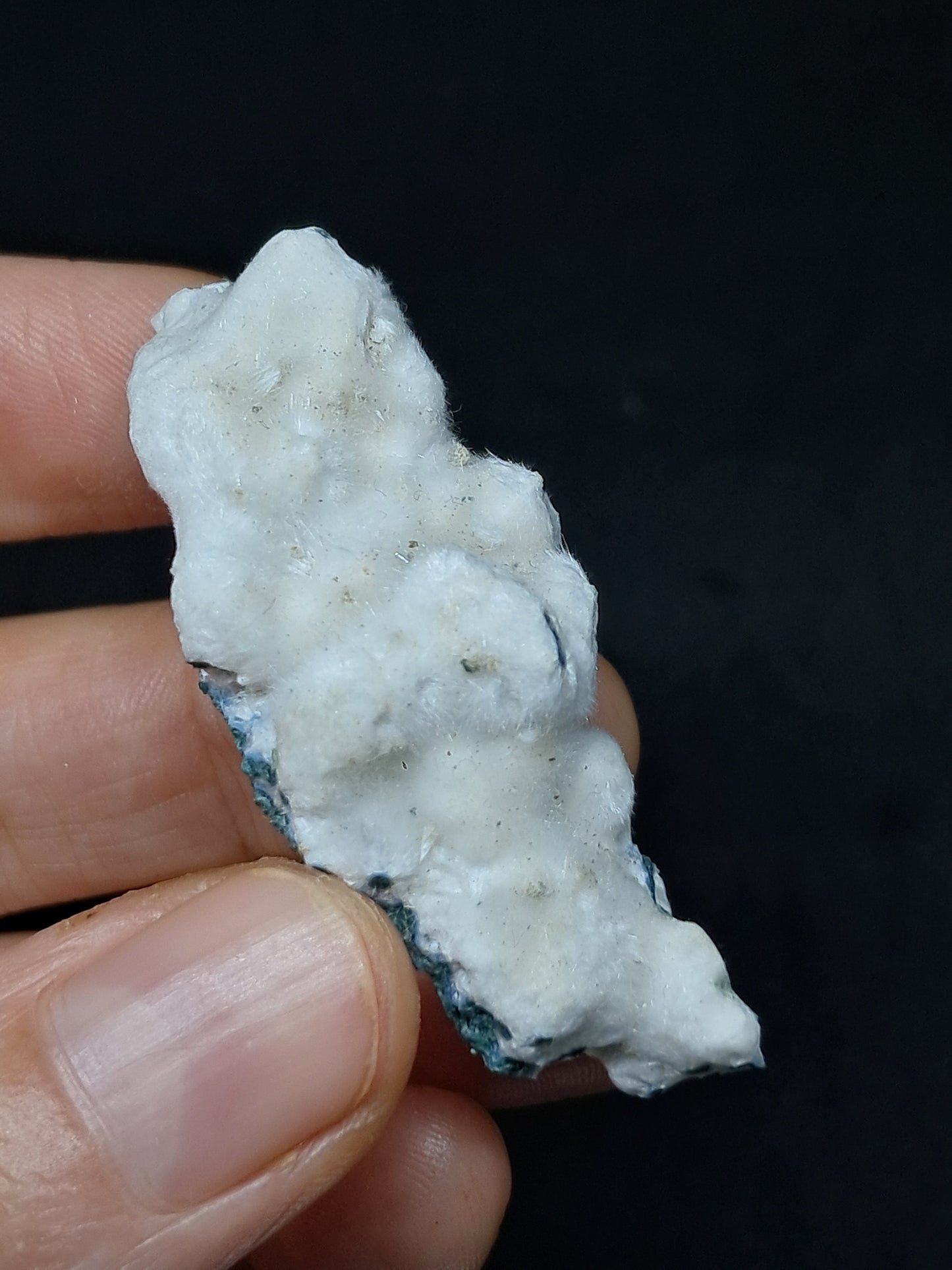 Okenite on Chalcedony (Mumbai) Mineral Specimen | Natural Crystal #OK37