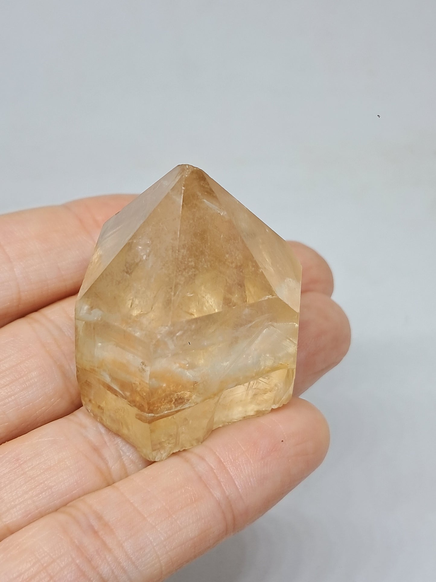 Natural Citrine "Kundalini" (Democratic Republic of Congo) Crystal Point | Mineral Specimen #CTN21