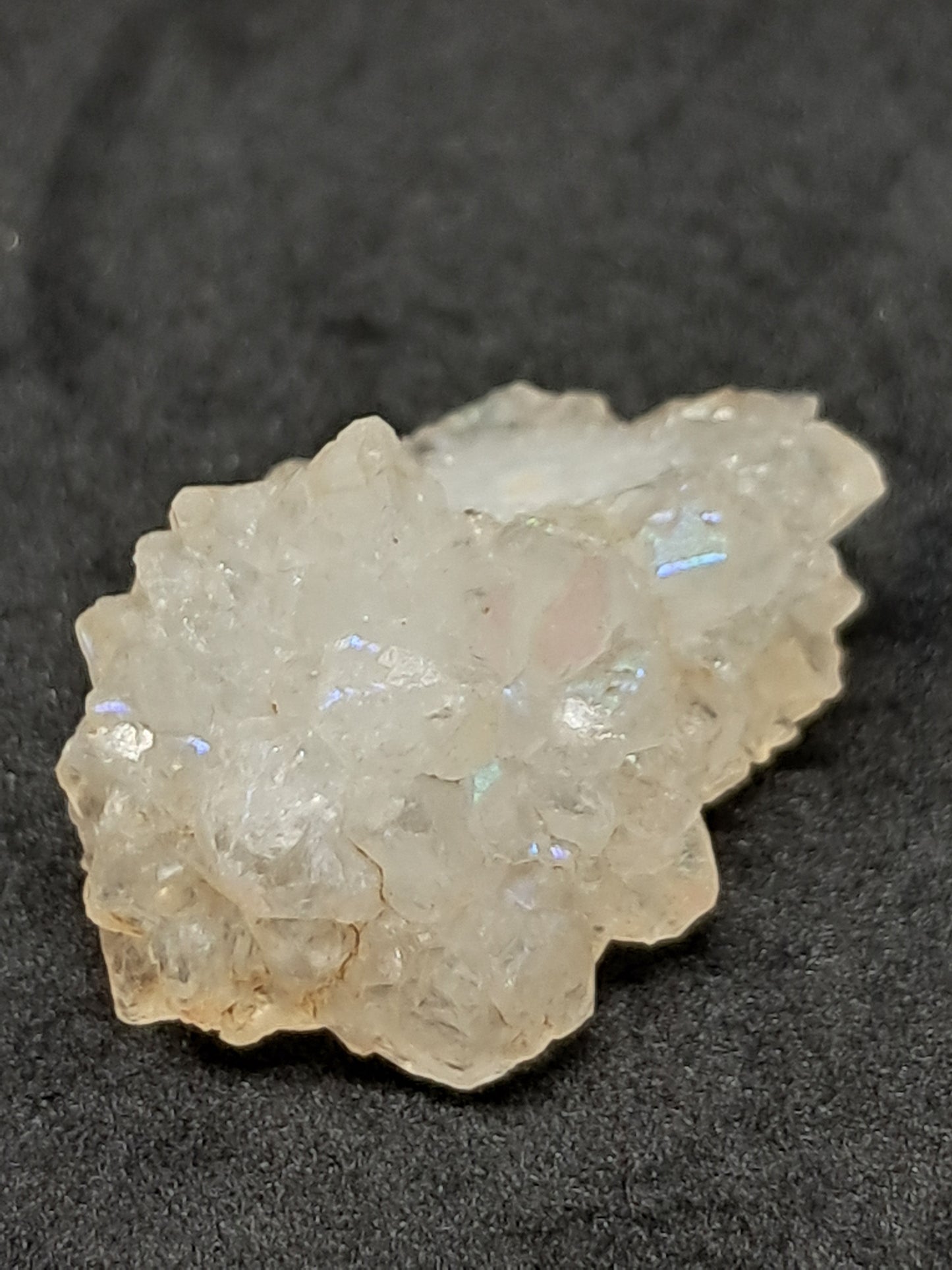 Iris Quartz Stalactite (Anandalite) *high iridiscence* (Non-precious stone) #AQ21