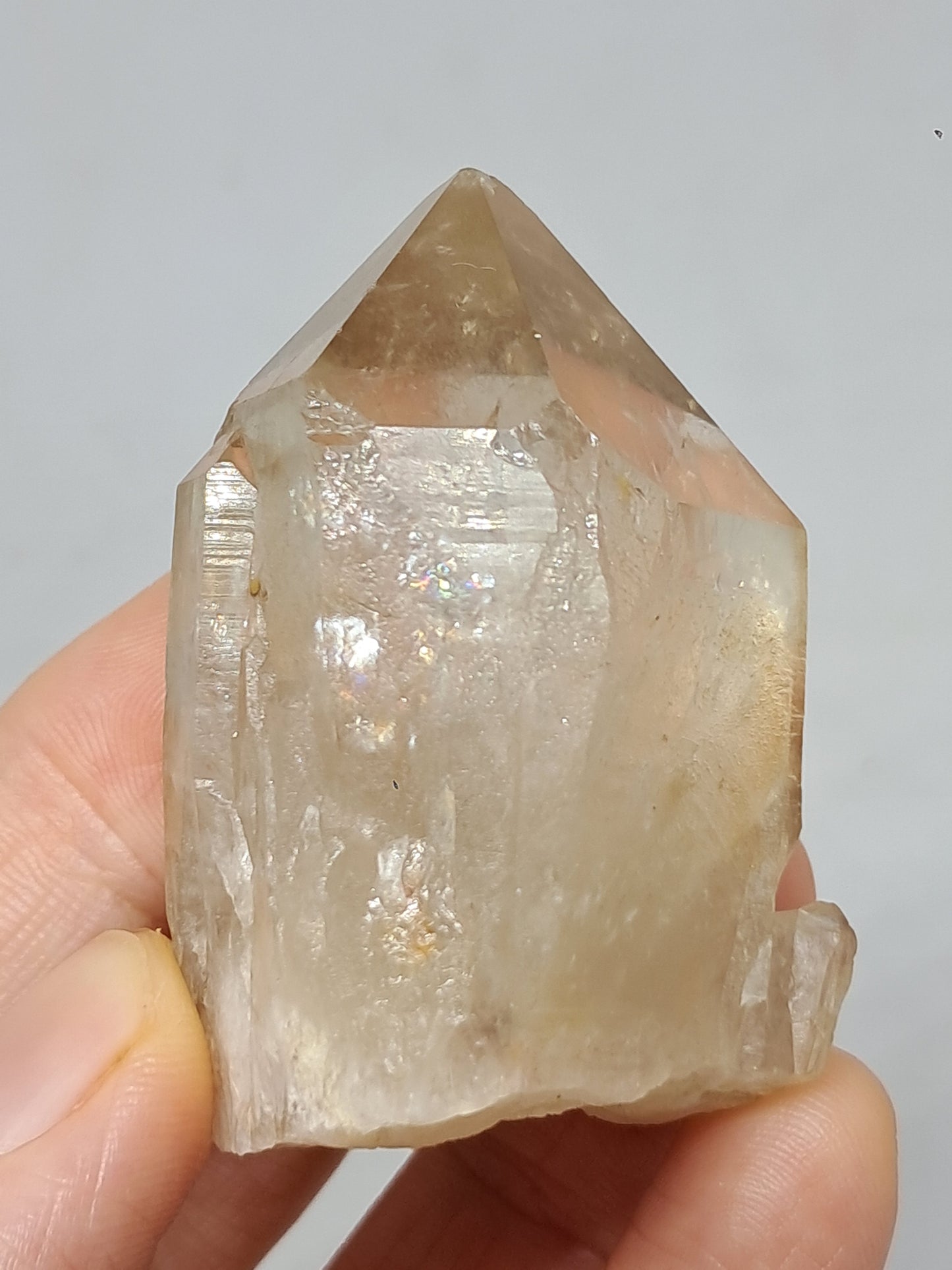 Natural Citrine "Kundalini" (Democratic Republic of Congo) Crystal Point | Mineral Specimen #CTN22