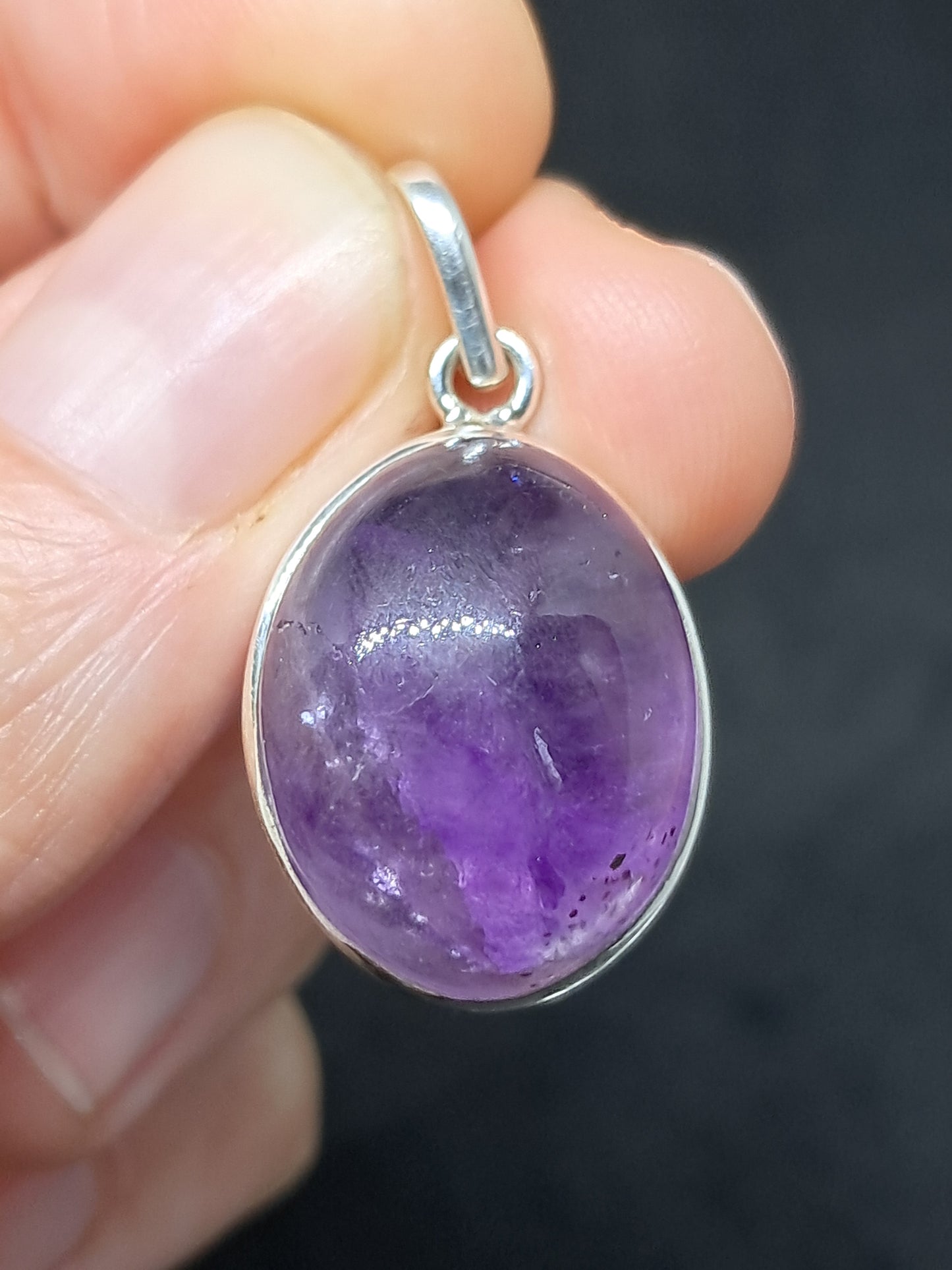 Amethyst Super Seven Silver Pendant | Jewelry | Necklace